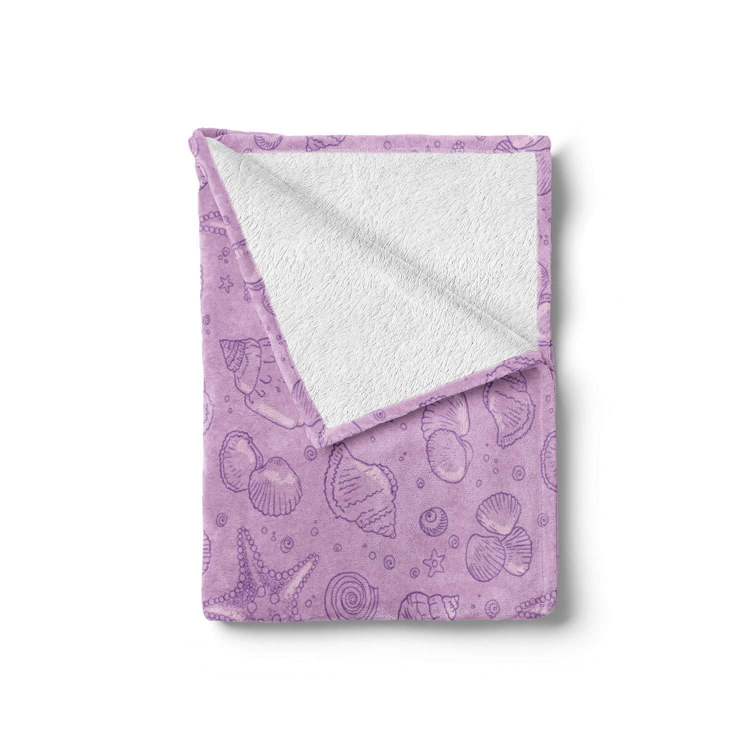 Ambesonne Ocean Themed Flannel Fleece Throw Blanket - 70