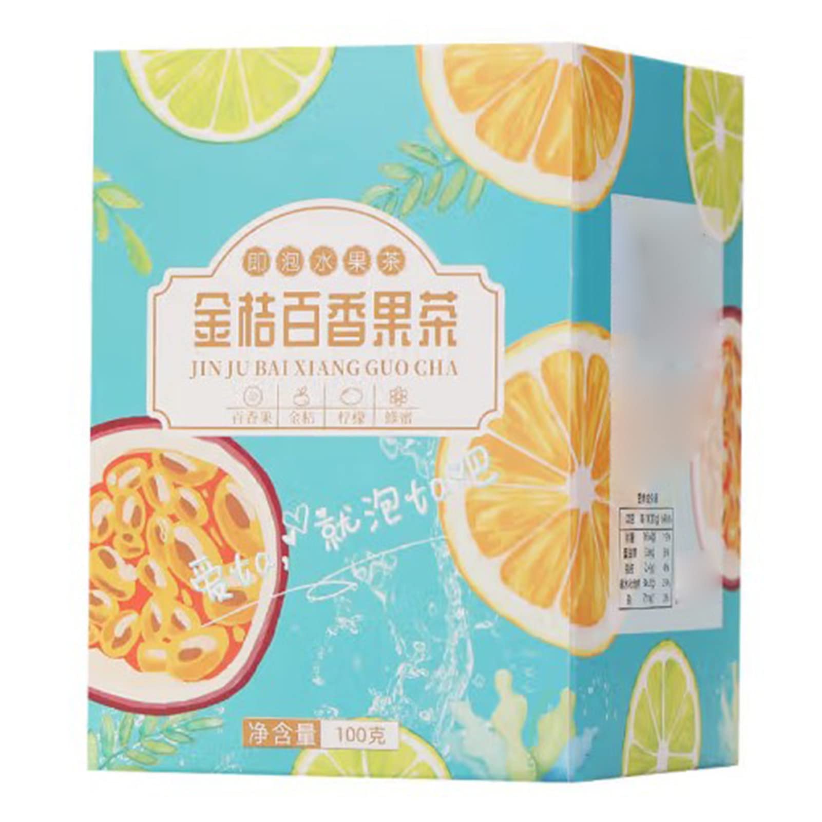 Freeze Dried Kumquat Passion Fruit Tea with Lemon & Honey - 5 Tea Bags for Relaxation