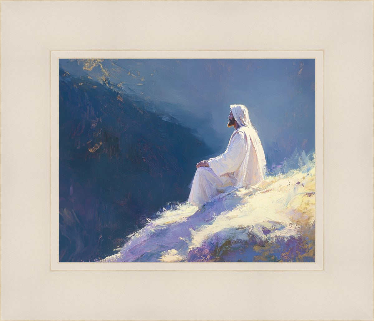 Contemplation By Justin Anna Culebro - Abstract Wall Art Painting for Home & Office Decor | Perfect for Living Room, Bedroom or Meditation Space