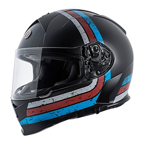 Flat Black Streamline Blue Red