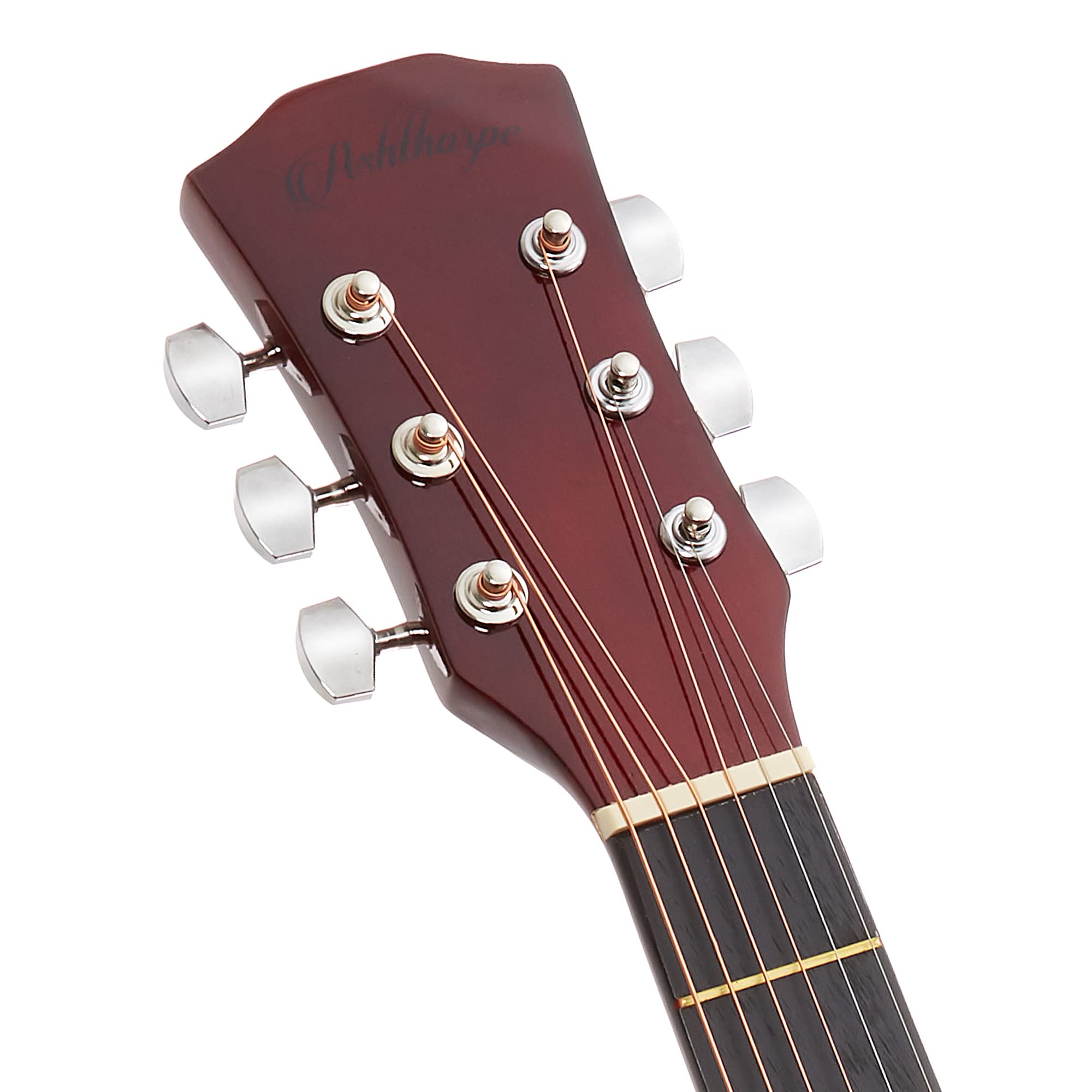 Ashthorpe 41-inch Cutaway Acoustic Guitar Beginner Kit (Red) - Full Size Starter Package with Gig Bag, Strings, Strap, Tuner & Picks - Perfect for Beginners, Campfires & Home Practice
