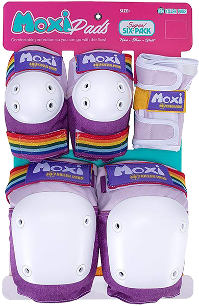 187 6 Pack XL Thick Moxi Lavender Sanitary Pads - Ultra Absorbent for Heavy Flow, Overnight Protection & Comfort | Ideal for Active Women, Postpartum Care & Menstrual Comfort
