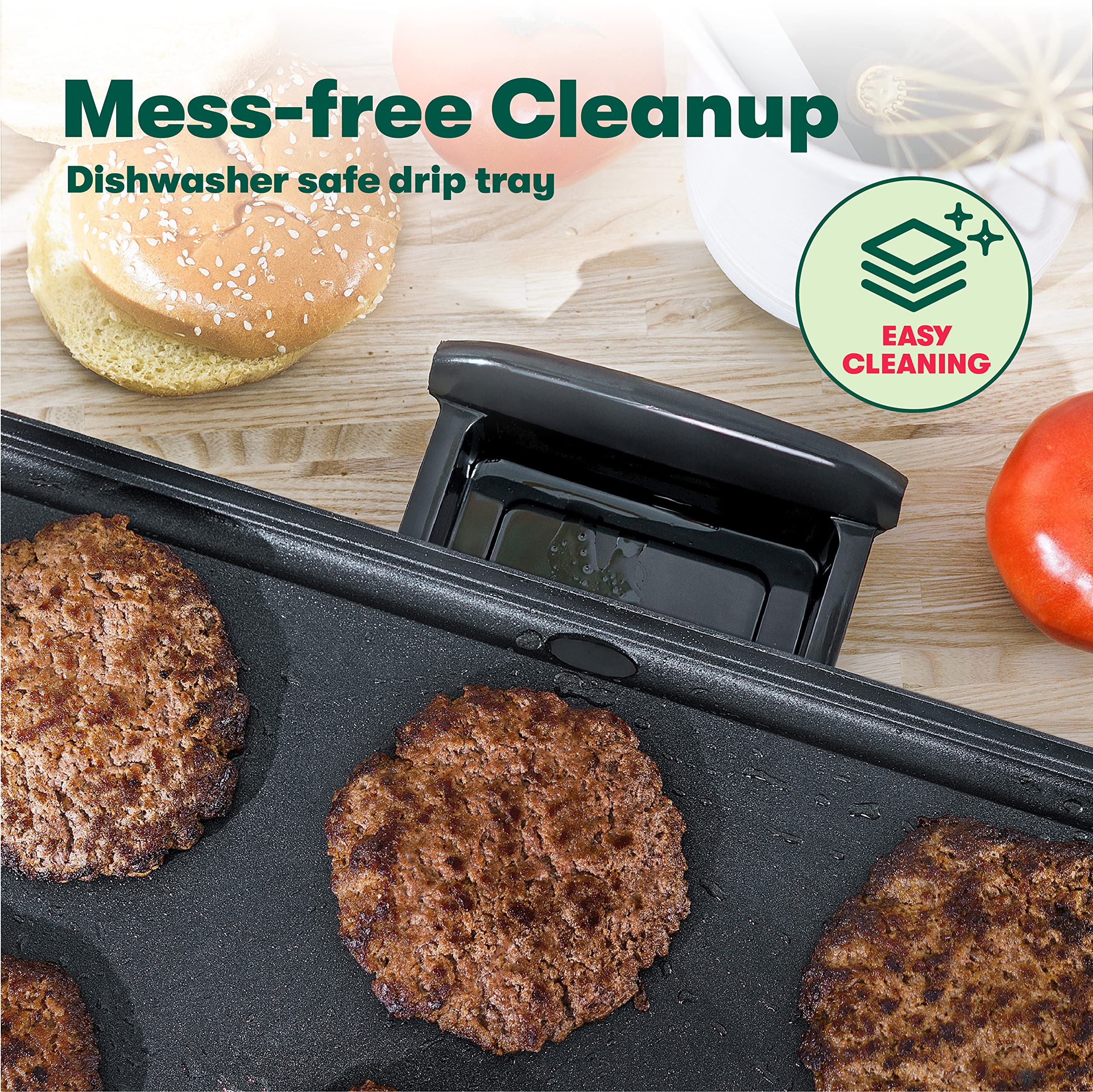 Bella Electric Griddle with Warming Tray - Smokeless Indoor Grill with Nonstick Surface, Adjustable Temperature & Cool-Touch Handles, 10
