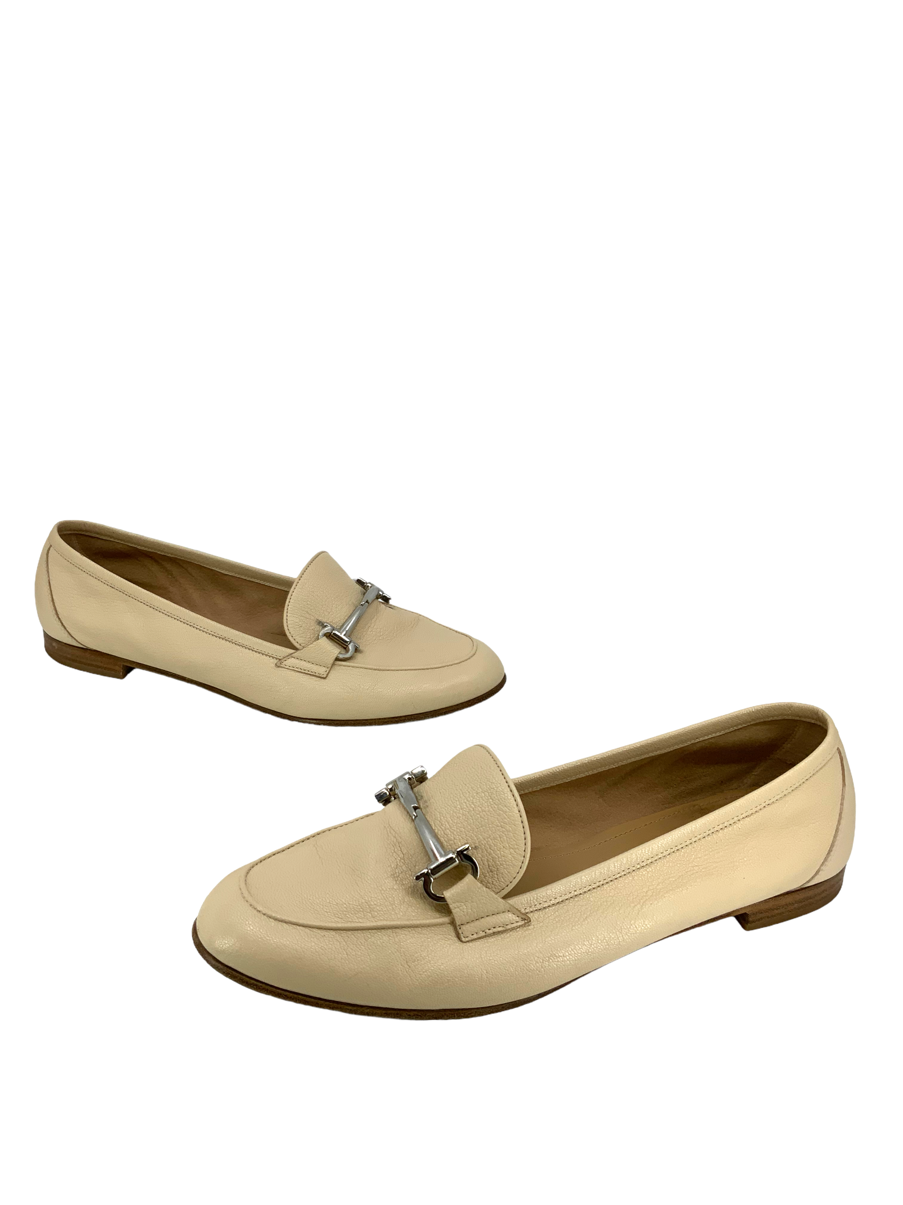 Salvatore Ferragamo Genuine Leather Horsebit Loafers for Men - Size 9.5 US - Classic Italian Designer Shoes for Business, Office & Formal Occasions