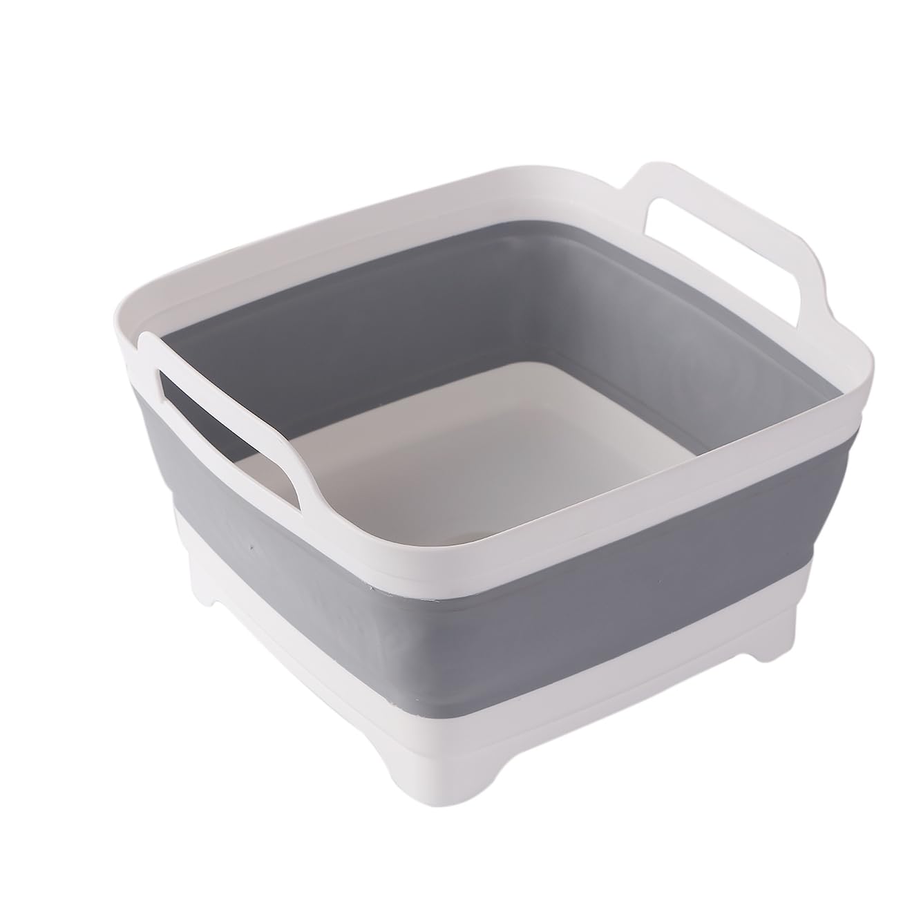 Collapsible Dish Basin with Drain Plug - 9L Large Capacity for RV, Kitchen & Camping