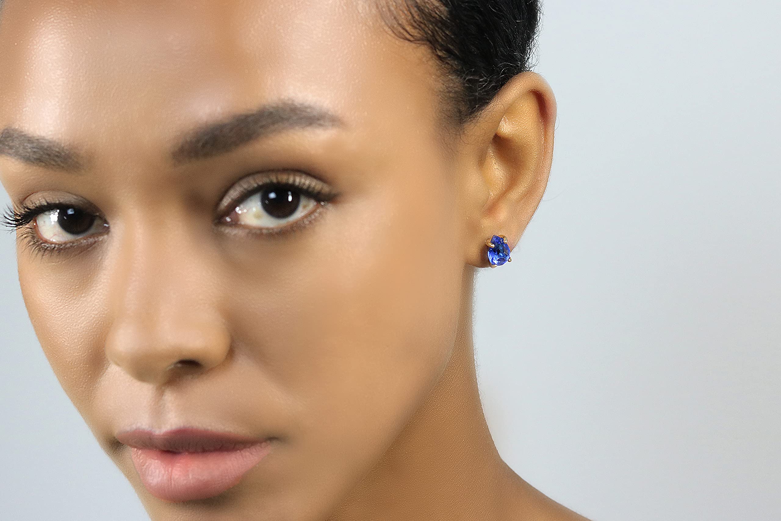 Exquisite Sapphire Earrings for Women - Elegant Blue Stud Earrings | Custom Birthstone Jewelry | Perfect Bridal, Everyday & Gift Earrings | Ideal for Christmas, Wedding, Anniversary Gifts | Great for Date Nights, Office Wear & Special Occasions