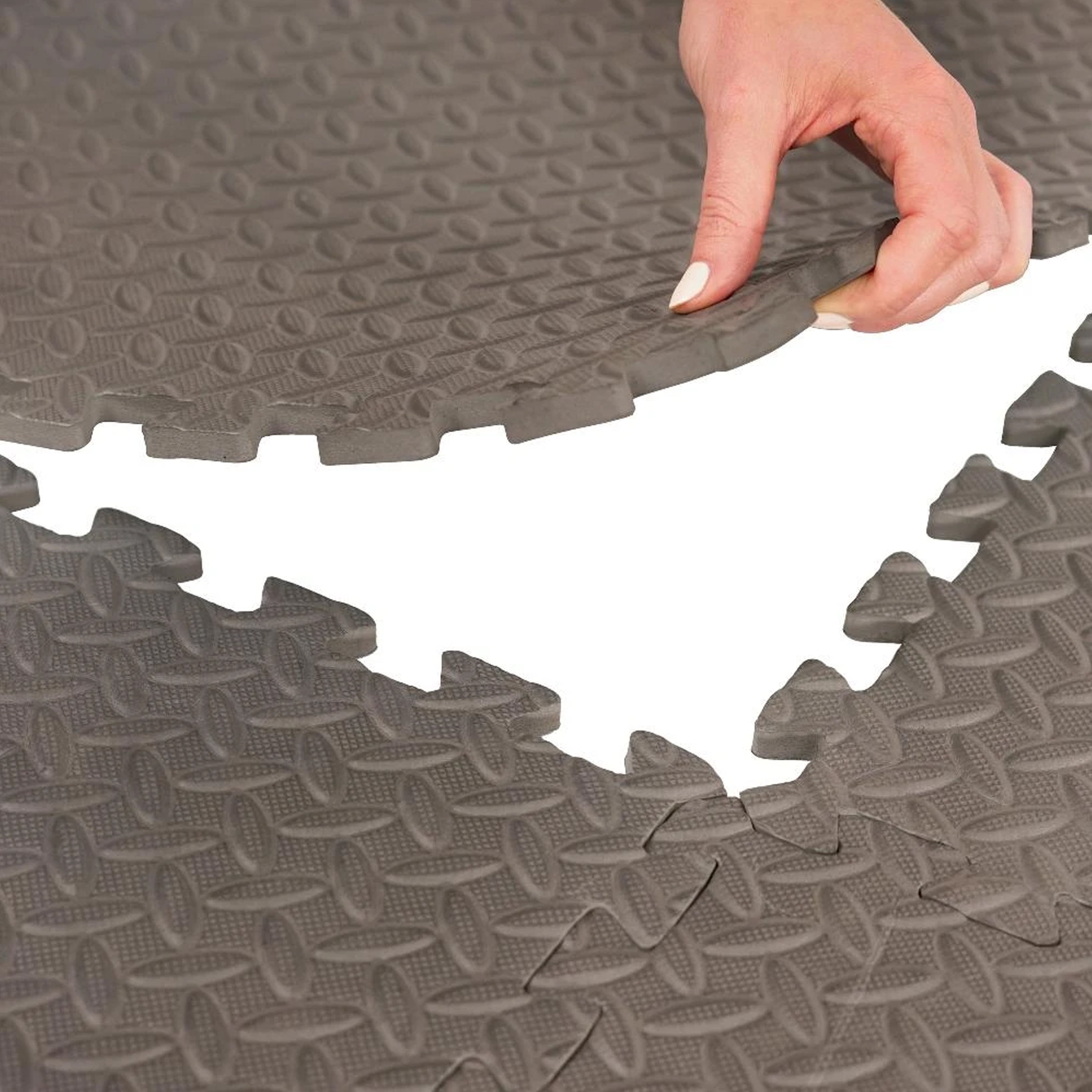 Interlocking Gym Puzzle Floor Exercise Mat - Non-Slip Foam Tiles for Home Workouts, Yoga, and Kids Play Area - Easy to Assemble & Durable Fitness Flooring