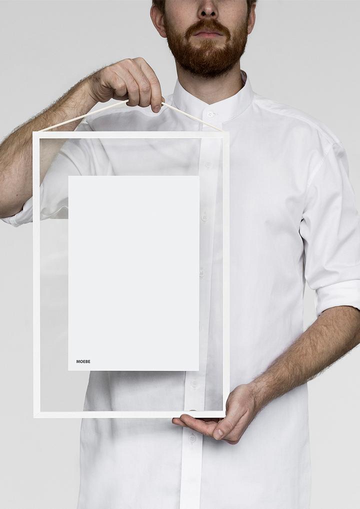 MOEBE White Powder Coated Picture Frame - 4 Sizes (8x10, 11x14, 16x20, 24x36) for Wall Art, Photo Display & Home Decor