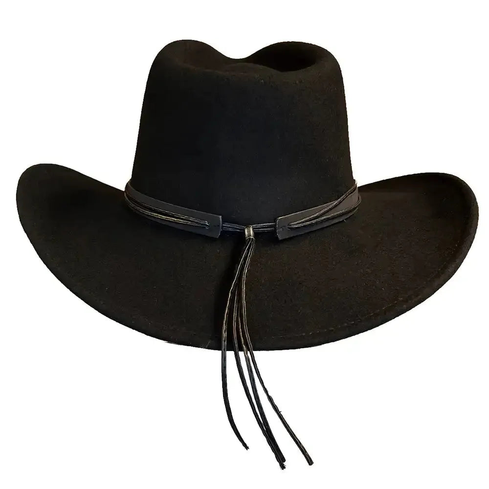 Deadwood Trading High Tail Crushable Soft Wool Felt Cowboy Hat for Men & Women - Western Style, Outdoor Adventure, Rodeo & Country Fashion