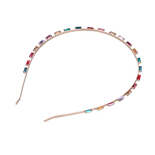 Excluzo Sparkling Rhinestone Wedding Headband - Elegant Dark Colorful 712 Headpiece for Brides, Prom, School Dances & Parties | Perfect Gift for Women & Girls | Glamorous Hair Accessory for Special Occasions