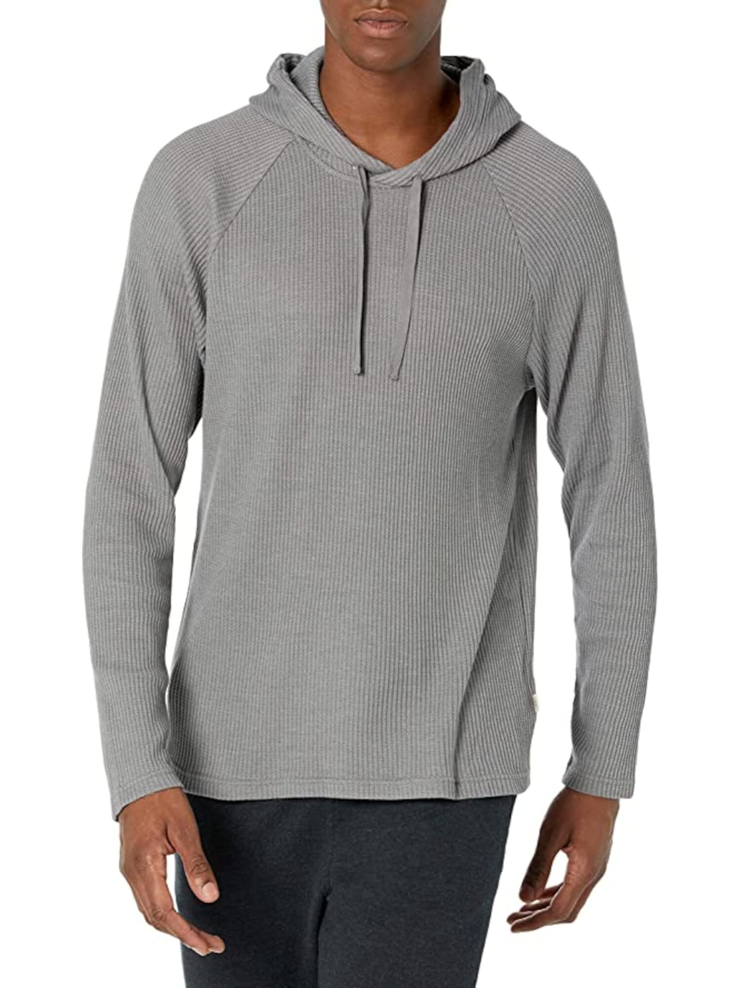 UGG Men's Huck Waffle Hoodie - Soft Fleece Pullover Sweatshirt with Kangaroo Pocket | Cozy Winter Wear for Outdoor Activities & Casual Loungewear