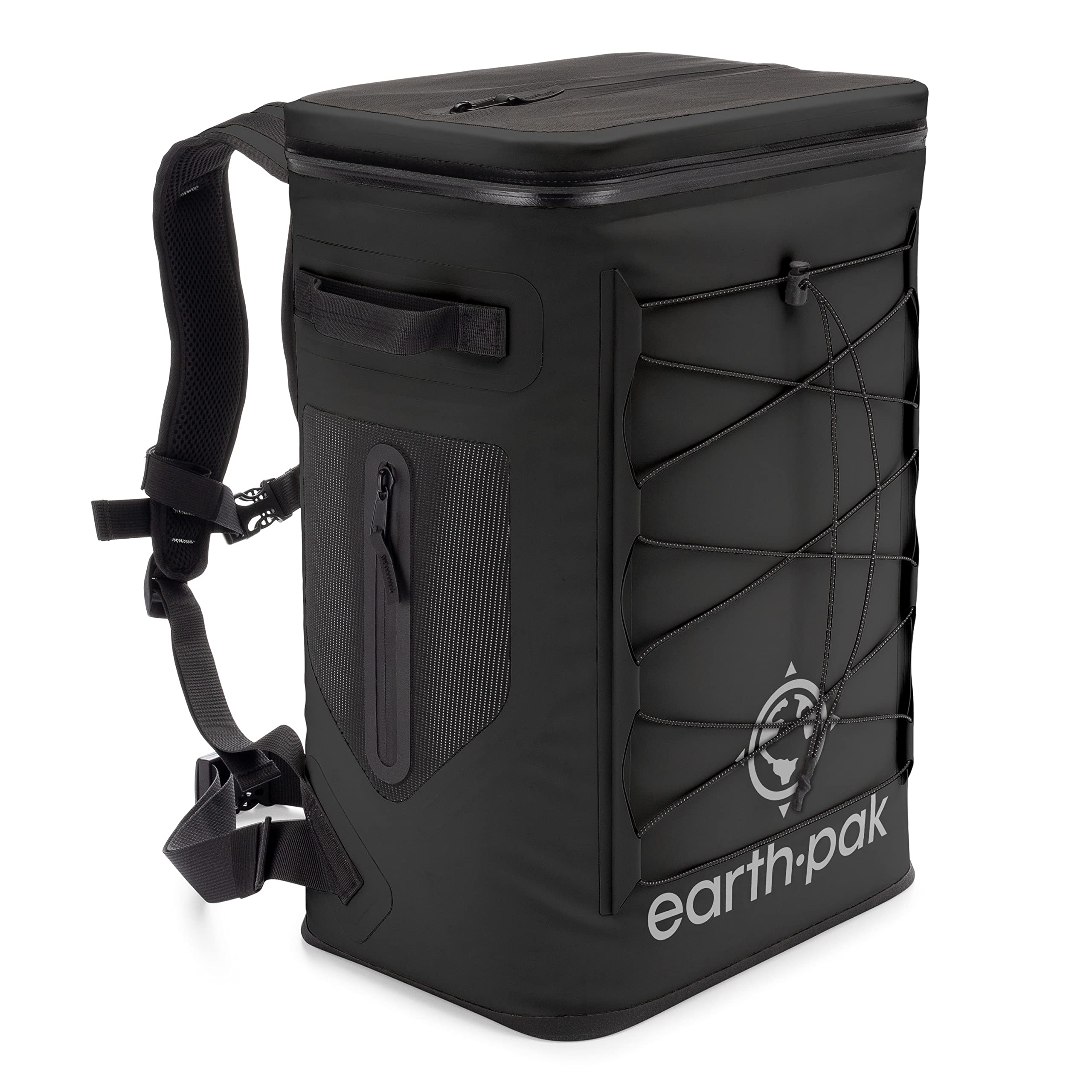 Earth Pak Insulated Backpack Cooler - 24 or 35 Can Capacity with 72-Hour Ice Retention | Waterproof Heavy Duty Lunch & Drink Bag for Camping, Hiking, Beach, Fishing, Kayaking & Outdoor Sports | Perfect for Picnics, Tailgating & Road Trips