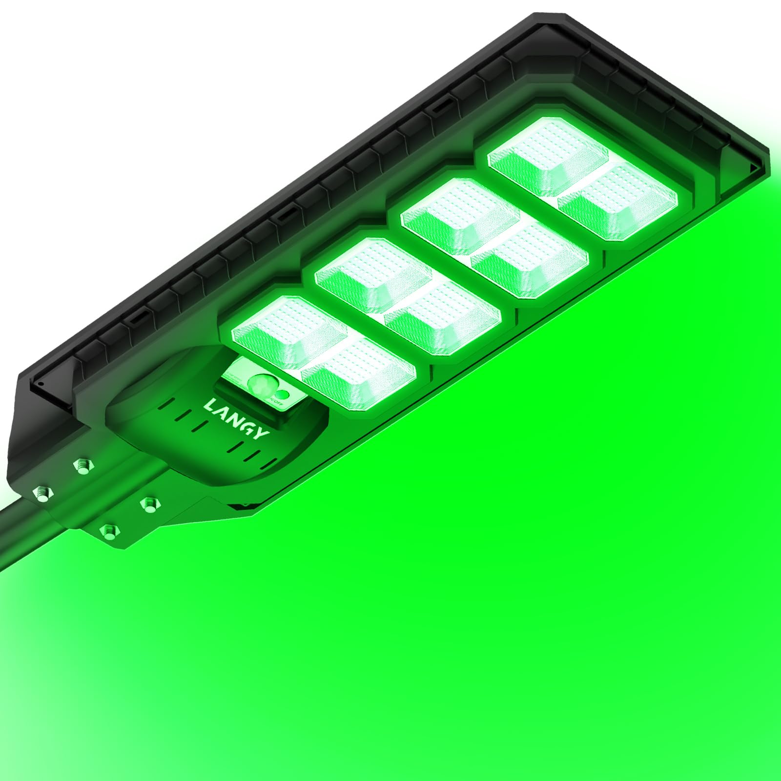 Solar Powered 20000LM Green Hunting Light - Motion Activated Hog Light for Night Hunting Hogs, Coyote, Varmint & Deer | Ideal for Feeder Lights & Outdoor Hunting Scenarios