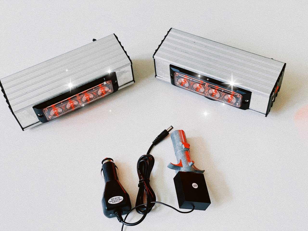 Wireless LED Tow Lights with Red Stop/Tail/Turn Signals - High Power Magnetic Base & 4-Pin Round Transmitter - USA Warranty & Lifetime Service - Perfect for Trailers, Trucks & Emergency Vehicles