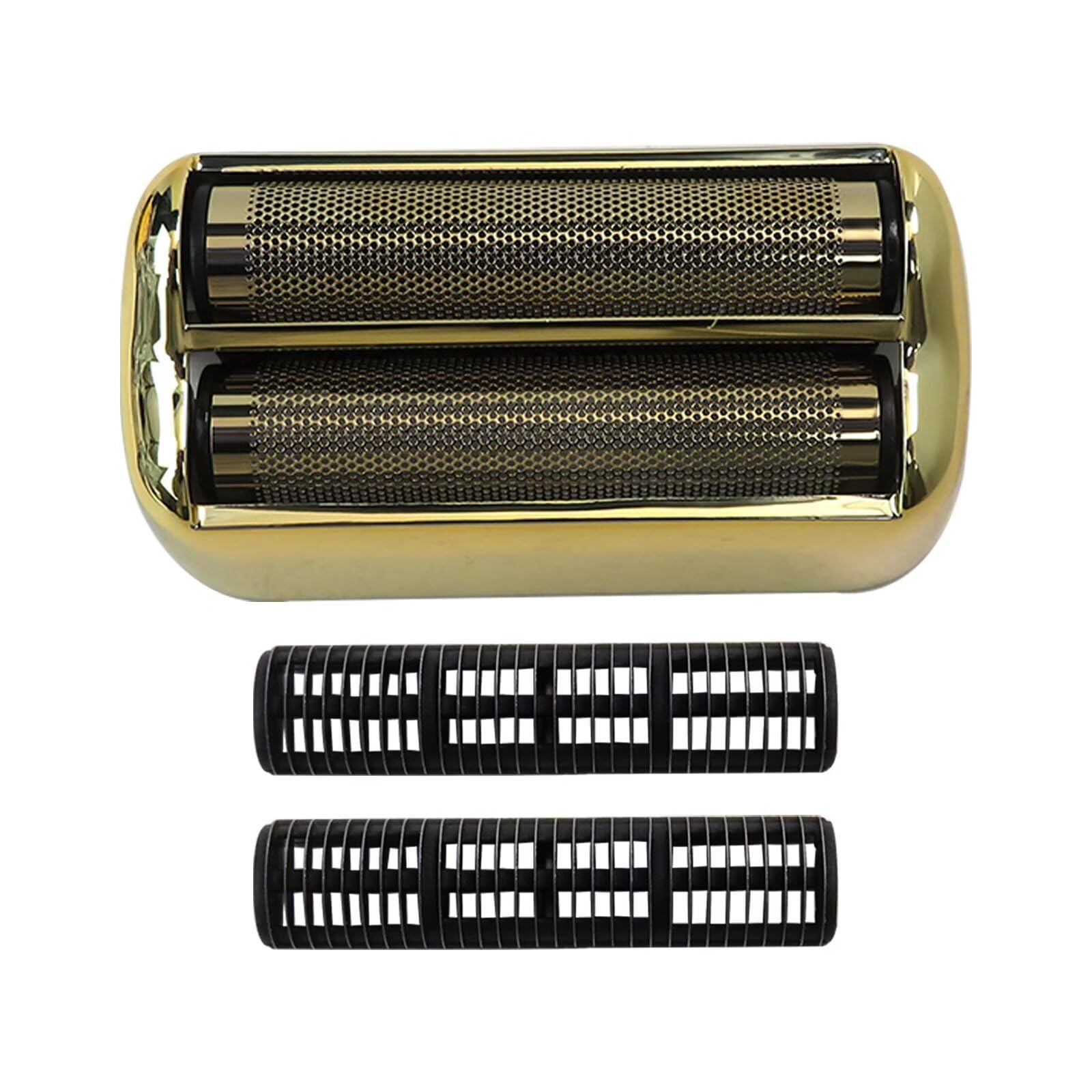 2024 New Replacement Foil & Cutter Set for Barberology FXFS2 Electric Shaver - Double Foil Shaver Replacement Head (Gold) - Perfect for Professional Barbers & Home Grooming