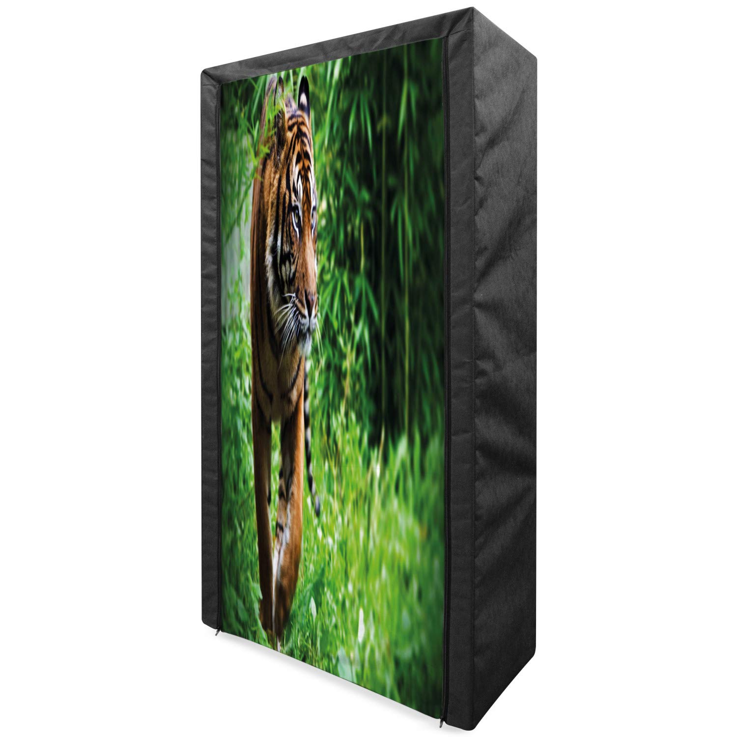 Ambesonne Tiger Print Portable Fabric Wardrobe - 33.5