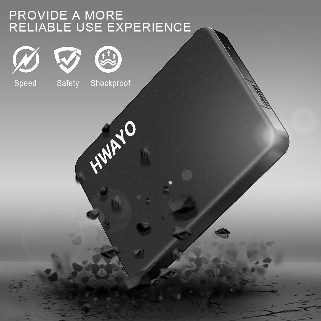 120GB Ultra Slim Portable External Hard Drive - USB 3.0 HDD Storage for PC, Laptop, MacBook - Fast Data Transfer, Plug & Play - Perfect for Work, Travel & Backup