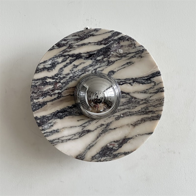 Calacatta Marble Wall Sconce Light - Modern Gold Finish Bathroom Vanity Lighting for Bedroom, Hallway & Living Room Decor