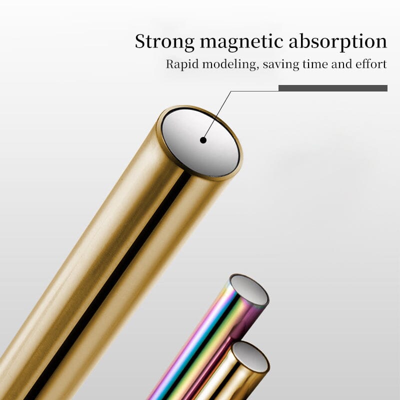 15cm Gold Colorful Cat Magnetic Stick - Fun Toy for Kids & Office Desk Accessory for Stress Relief & Creativity