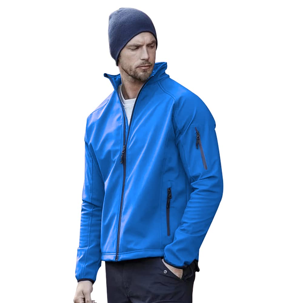 Men's Performance Softshell Jacket - Windproof & Water-Resistant Outdoor Jacket for Hiking, Running & Winter Sports