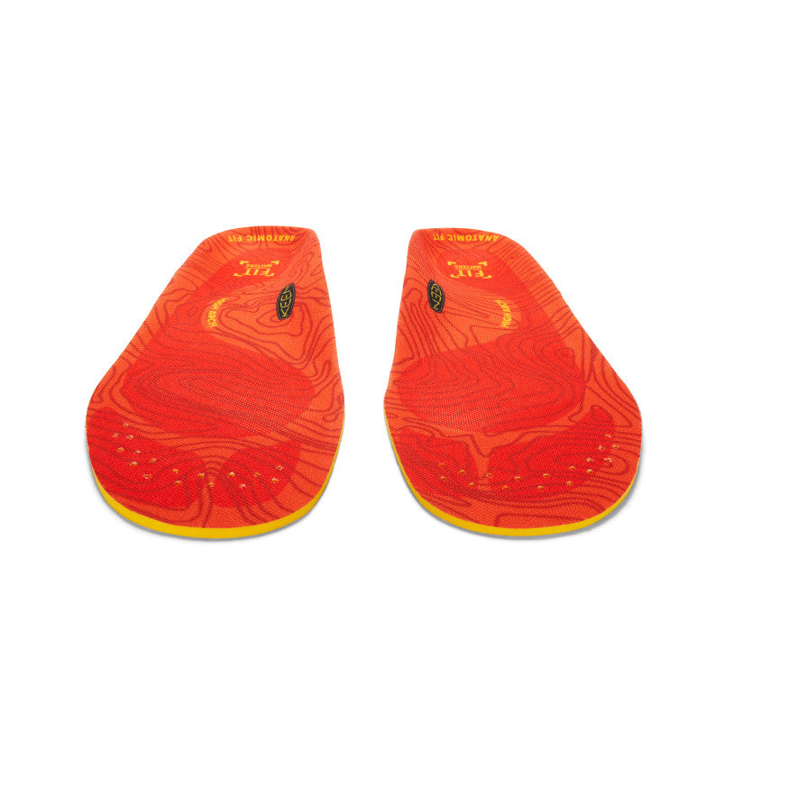 Men's High Arch Support Insoles for Outdoor Activities - K 30 Comfort Foot Orthotics (Red) - Perfect for Hiking, Running & Work Boots