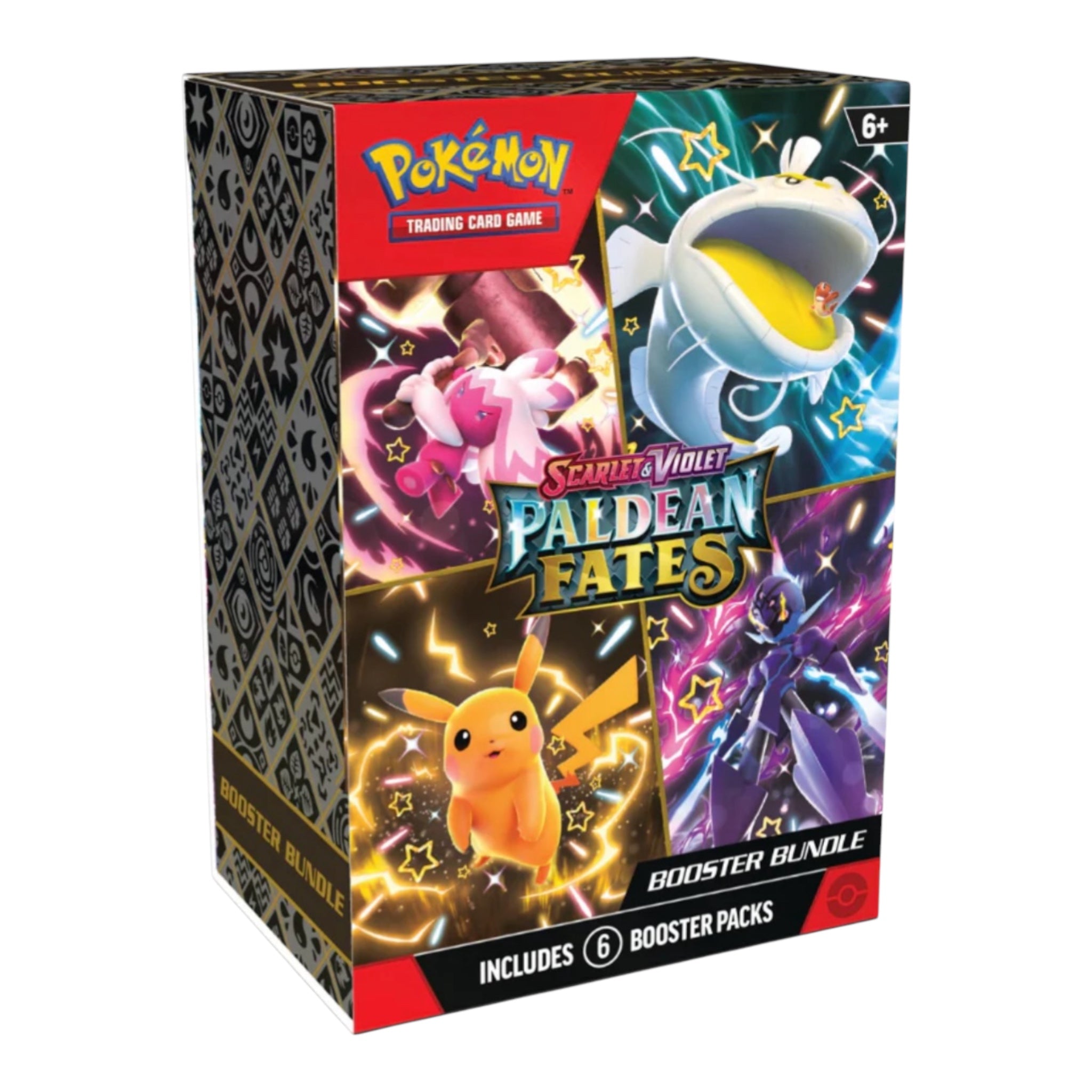 Pokemon Paldean Fates Booster Bundle - 6 Booster Packs with New Cards & Holo Rares | Collect, Trade & Battle | Perfect for Pokemon TCG Players & Collectors