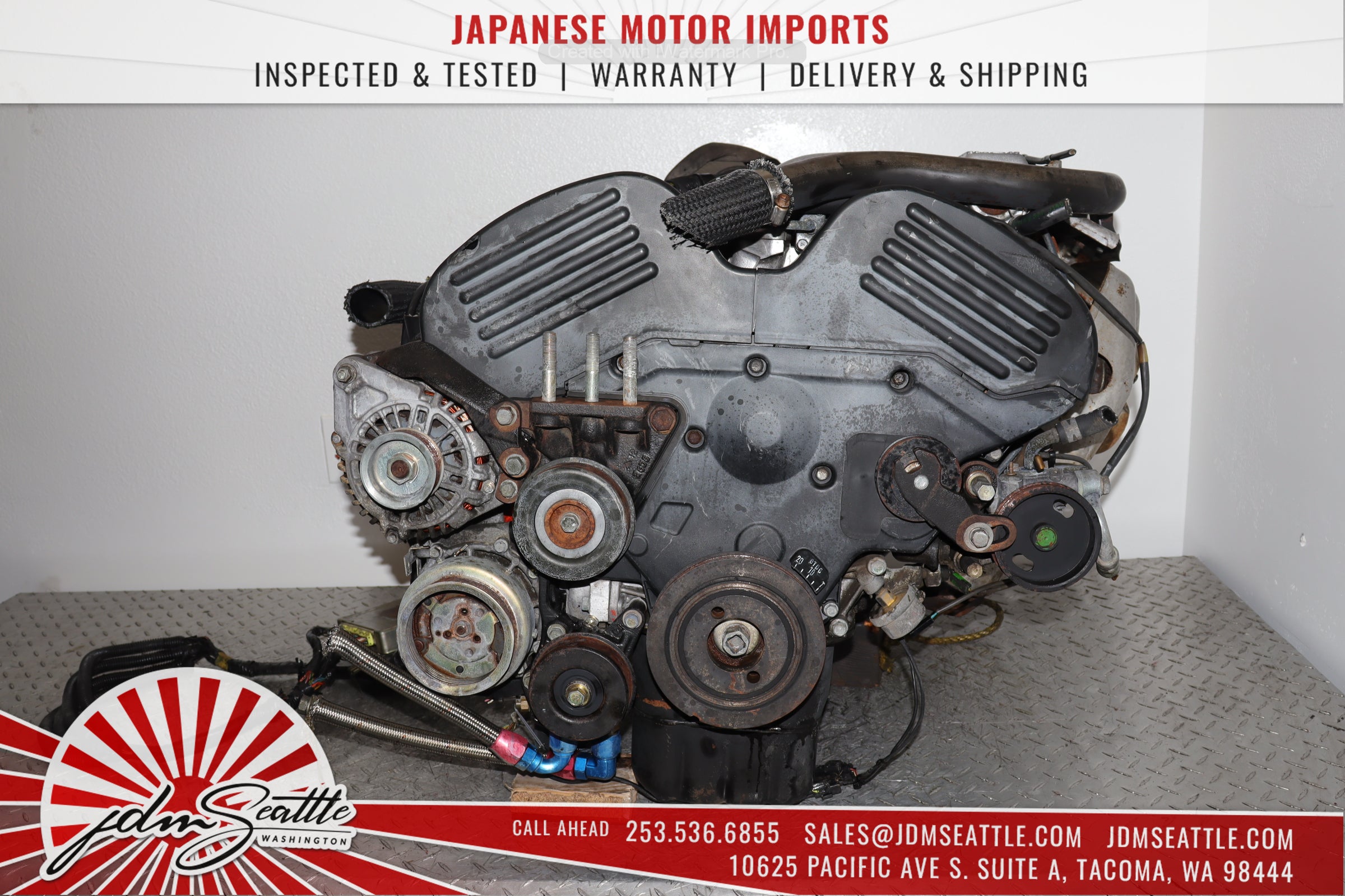 JDM 6G72TT 94-97 Mitsubishi 3000GT & Dodge Stealth Twin Turbo Engine - Core Only - Perfect for Performance Upgrades & Restoration Projects