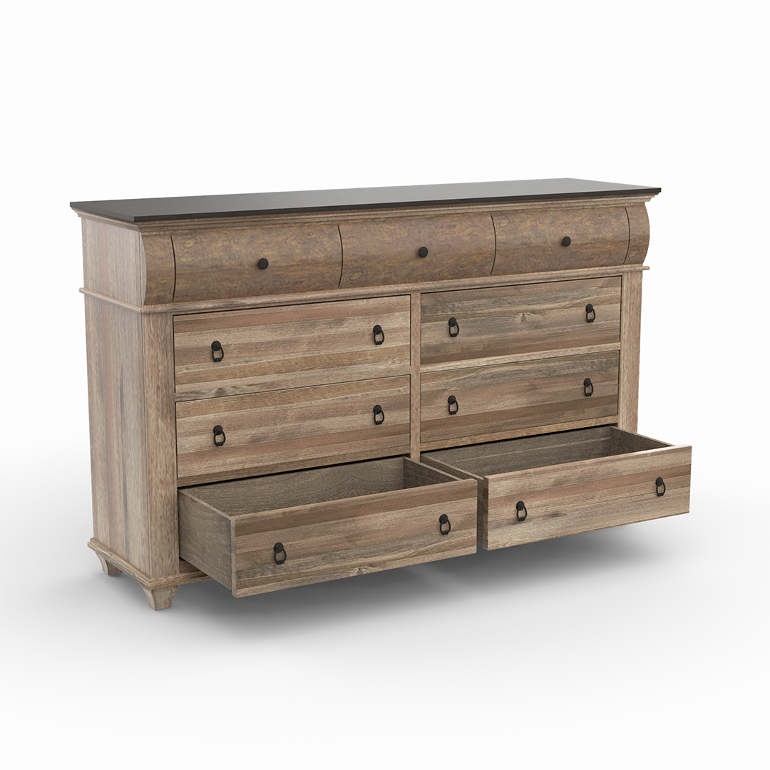 Bartlett Island Dresser - Stylish Wooden Chest of Drawers for Bedroom & Living Room Storage | Perfect for Organizing Clothes, Linens & Home Decor