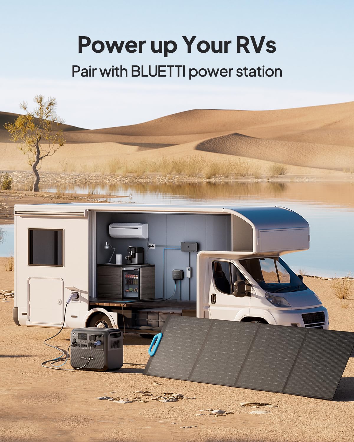 BLUETTI D40 DC-DC RV Battery Charger 12V 400W - Fast Charging for LiFePO4, AGM, Gel, Lead-Acid & Calcium Batteries | Perfect for RV, Marine, Off-Grid & Solar Power Systems