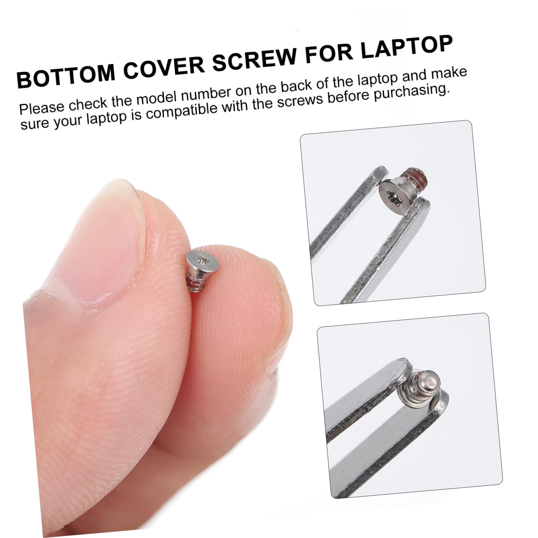 Gatuida Laptop Bottom Case Screw Set - 1 Pack Replacement Alloy Screws for Notebook Computer Repair & Maintenance | Perfect for DIY Laptop Bottom Cover Fixing & Hardware Upgrades