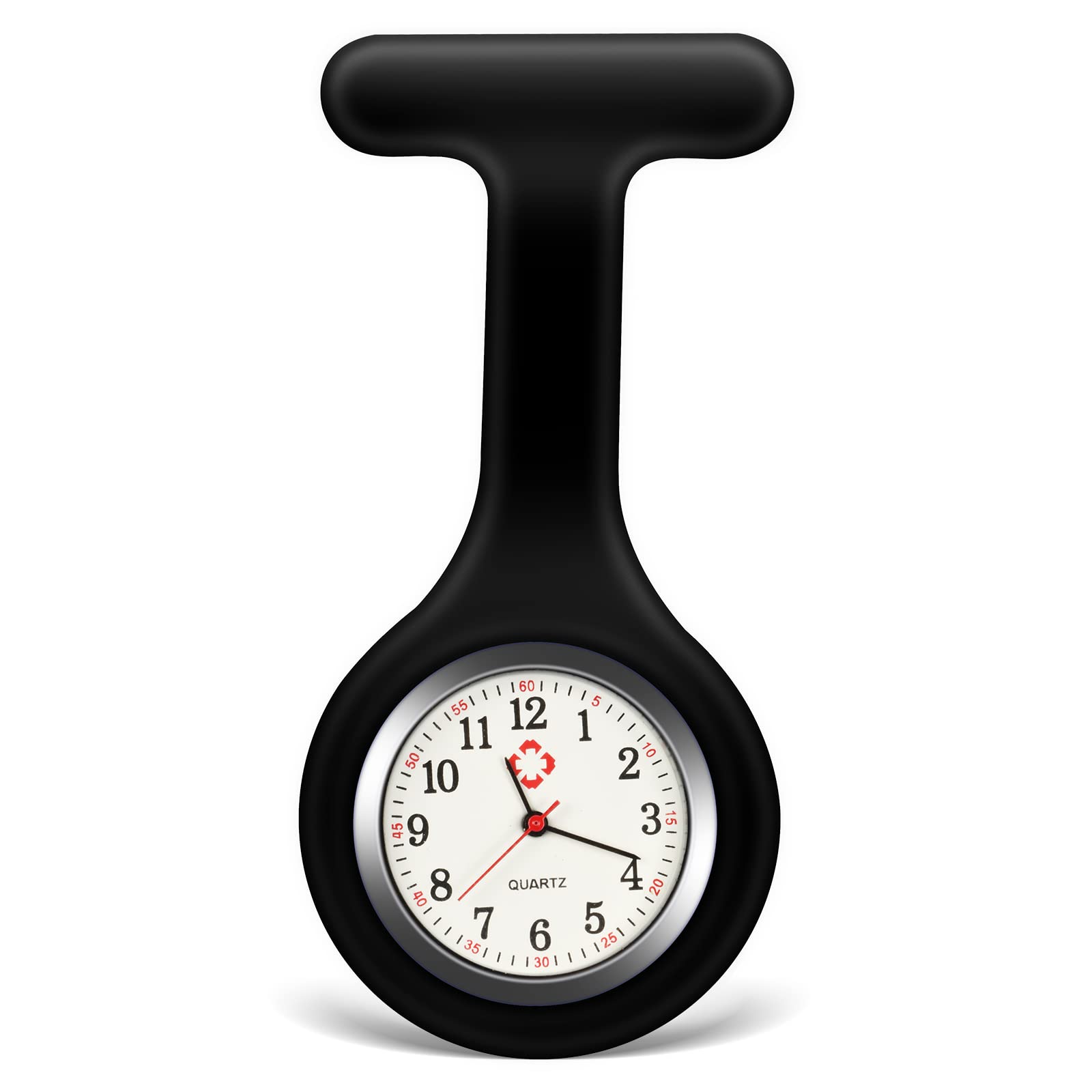 Glow in the Dark Nurse Watch Brooch - Medical Fob Watch for Nurses, Doctors & Paramedics - Perfect for Night Shifts & Emergency Healthcare Scenarios