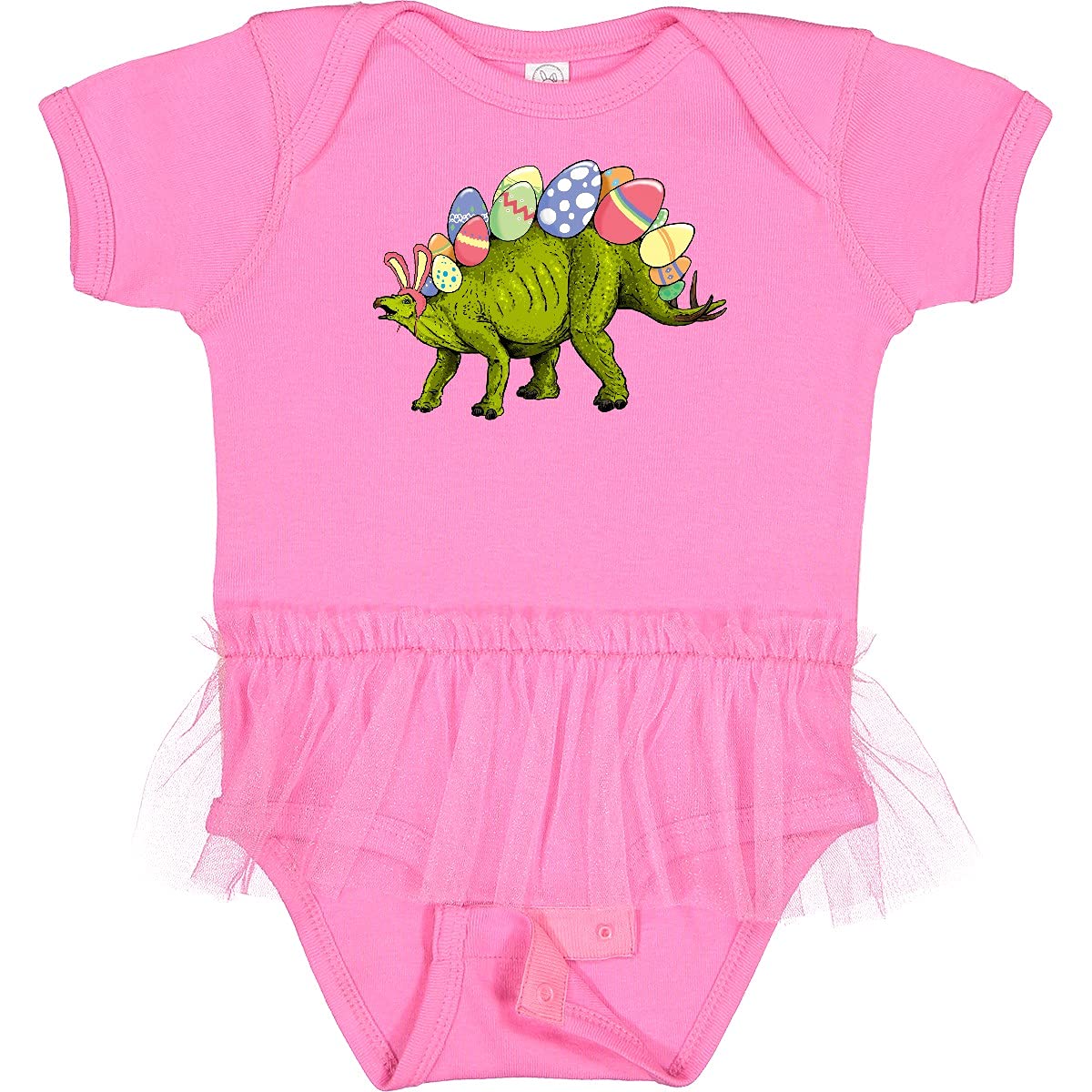 Easter Bunny Stegosaurus Bodysuit for Baby Girls - Party & Photo Outfit