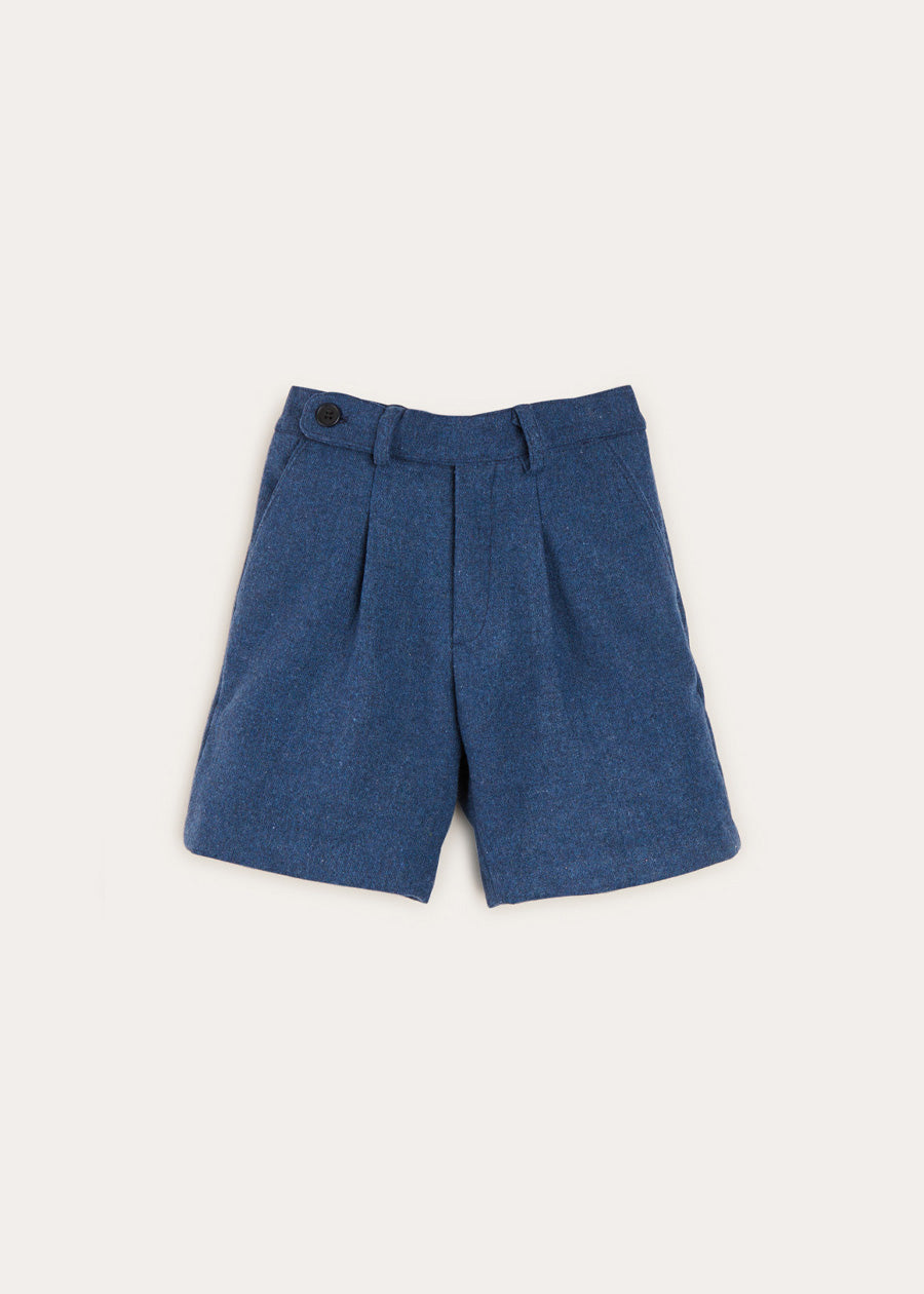 Blue Wool Shorts for Kids (4-10 Years) - Comfortable & Durable for Outdoor Play, School, and Casual Wear