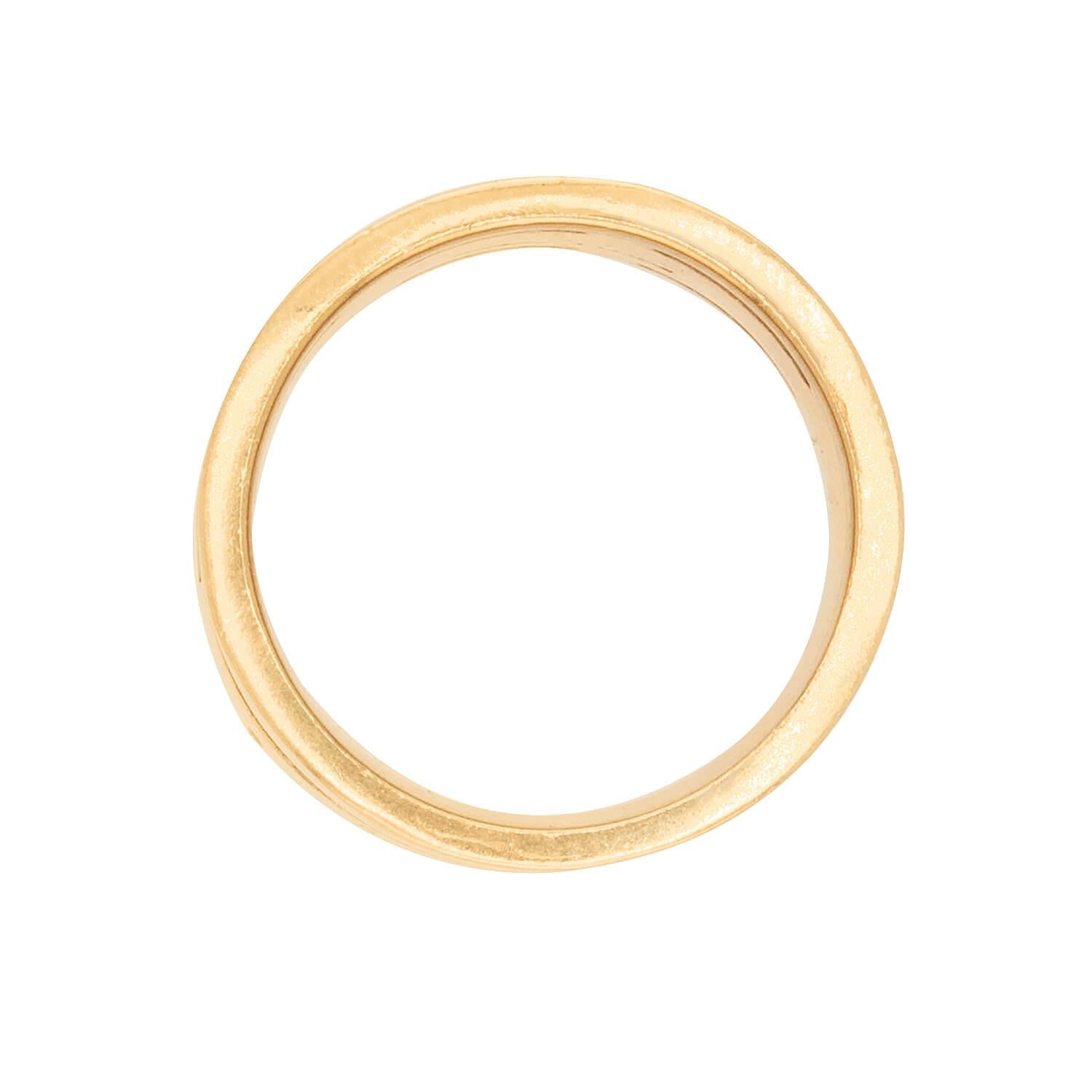 Vintage Tiffany & Co. 18K Gold Ruby Atlas Ring - Elegant Estate Jewelry for Women, Perfect for Weddings, Anniversaries & Special Occasions