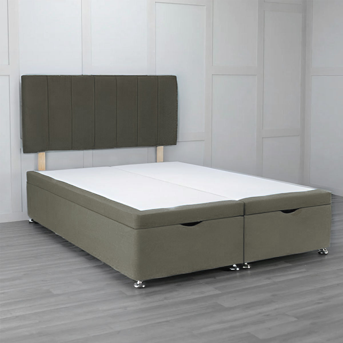 Front Opening Ottoman Bed Base with Storage - Space Saving Bed Frame for Small Rooms & Apartments | Perfect for Extra Storage & Guest Beds