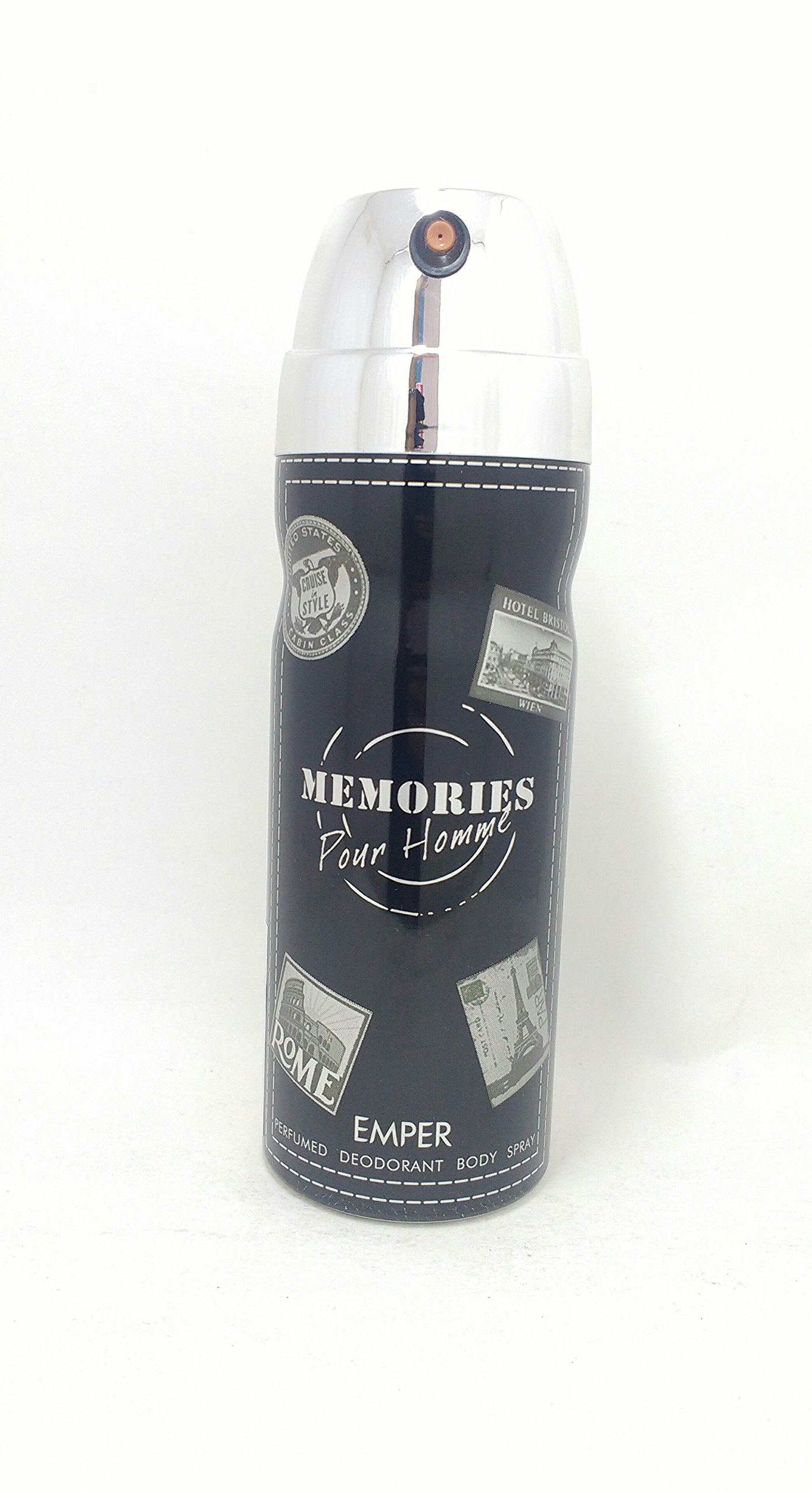 Emper Memories Pour Homme Cologne Body Spray for Men - 200ml Long-Lasting Fragrance Deodorant | Perfect for Daily Use, Gym & Office