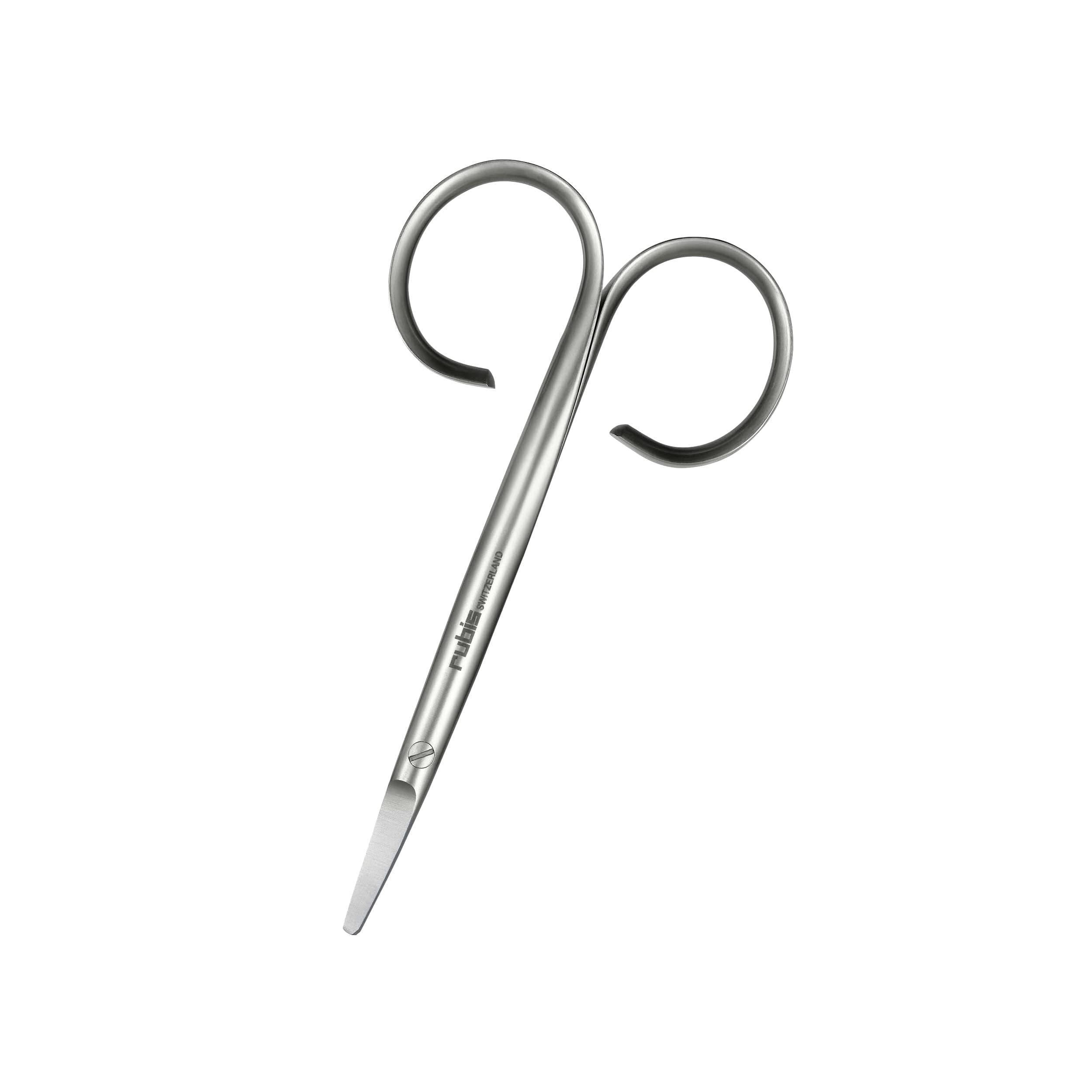 Rubis Switzerland Baby Nail Scissors with Elephant Case - Precision Stainless Steel Tweezers & Nail Clippers for Newborns - Safe Infant Grooming Kit for Home & Travel Use