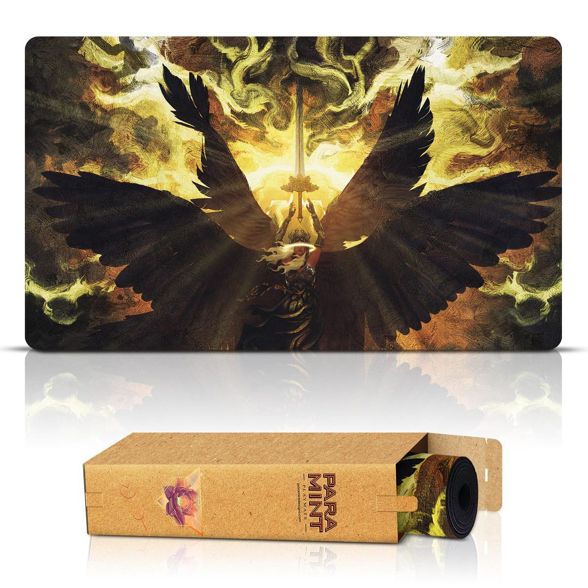 Admonition Angel Stitched MTG Playmat by Anato Finnstark - Magic The Gathering Playmat for MTG, YuGiOh & TCG Games - Premium Original Art Gaming Accessories - Perfect for Tournaments, Game Nights & Collectors