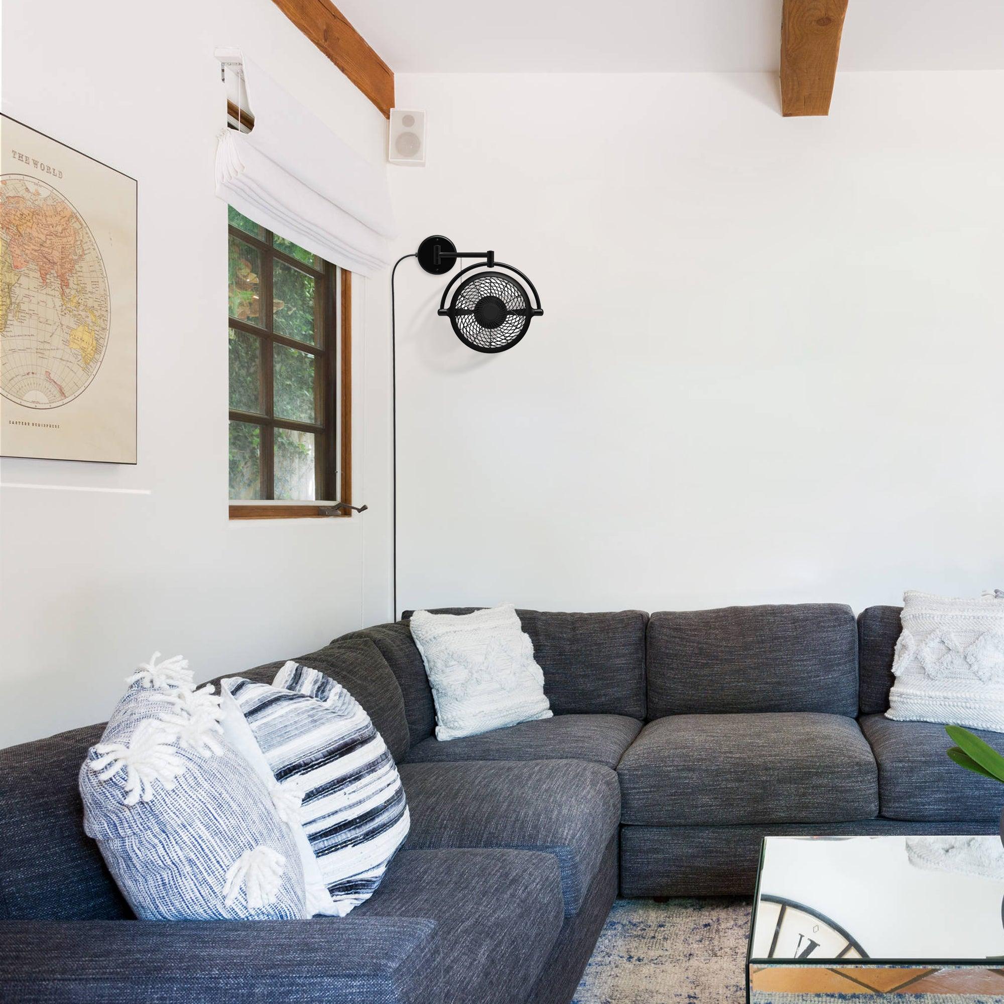 13 Inch Industrial Style Bathroom Ceiling Fan with Pull Chain - Waterproof Exhaust Fan for Bathroom, Laundry Room & Garage Ventilation