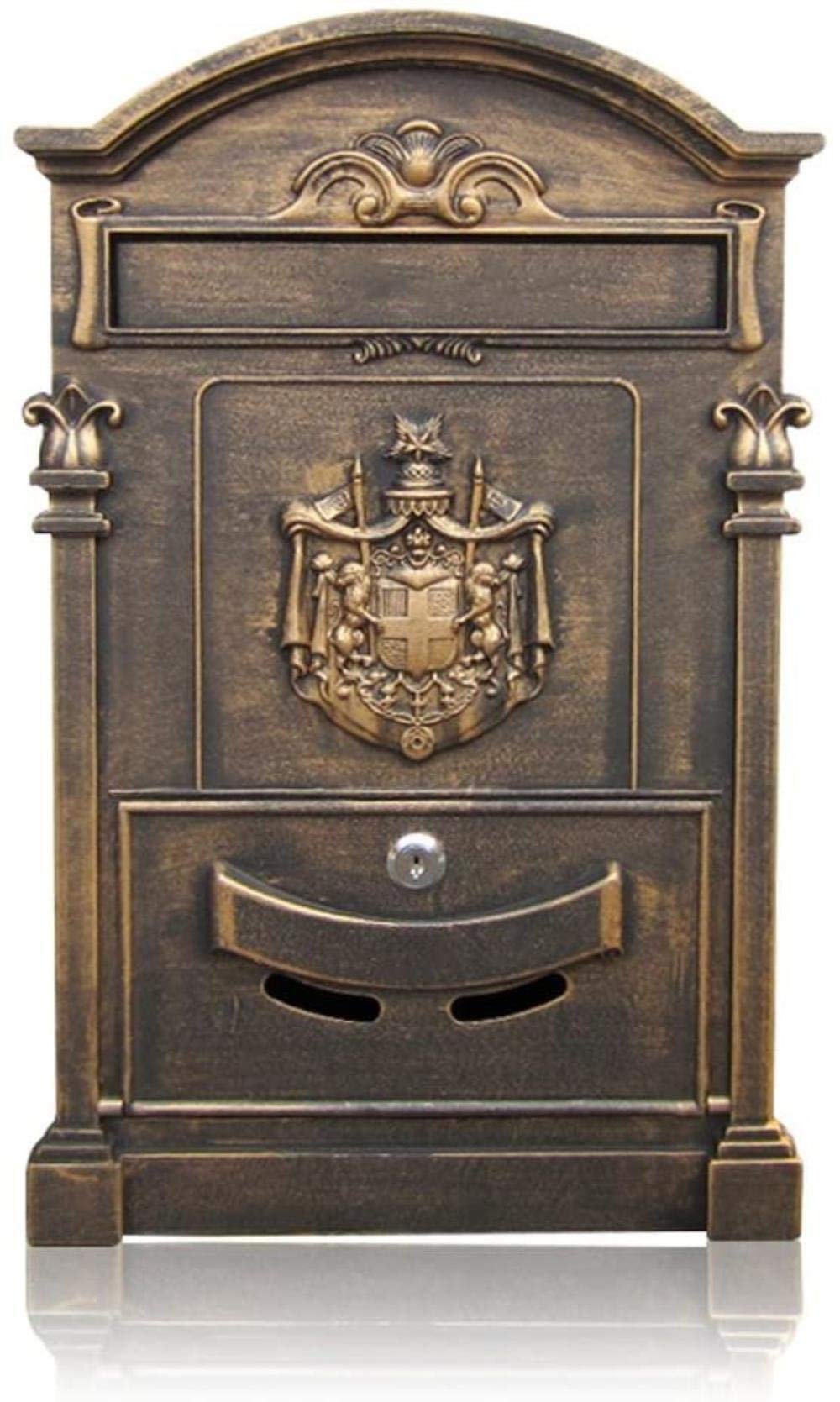 Vintage Waterproof Mailbox - Large Outdoor Post Box for Letters, Newspapers & Magazines - Durable Villa Mailbox (Color C/D) - Perfect for Garden, Porch, and Front Yard Decoration