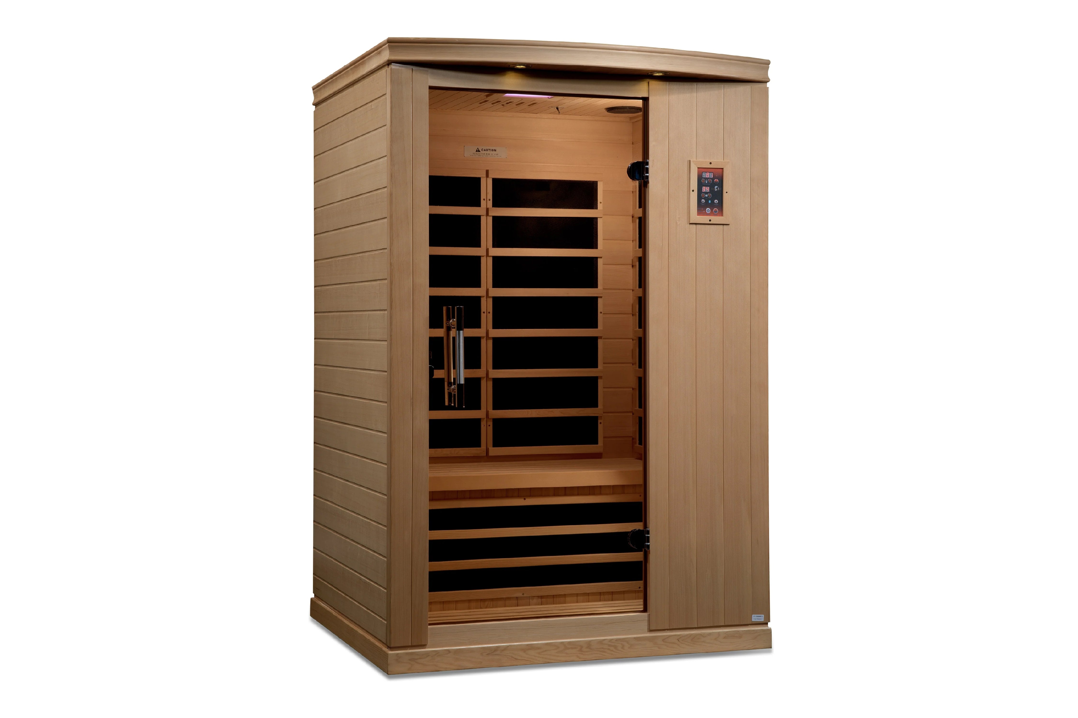 Golden Designs Venice Elite 2 Person Ultra Low EMF FAR Infrared Sauna - Wheelchair Accessible Home Spa for Relaxation & Detox - Perfect for Home Gym, Wellness Retreat & Pain Relief Therapy