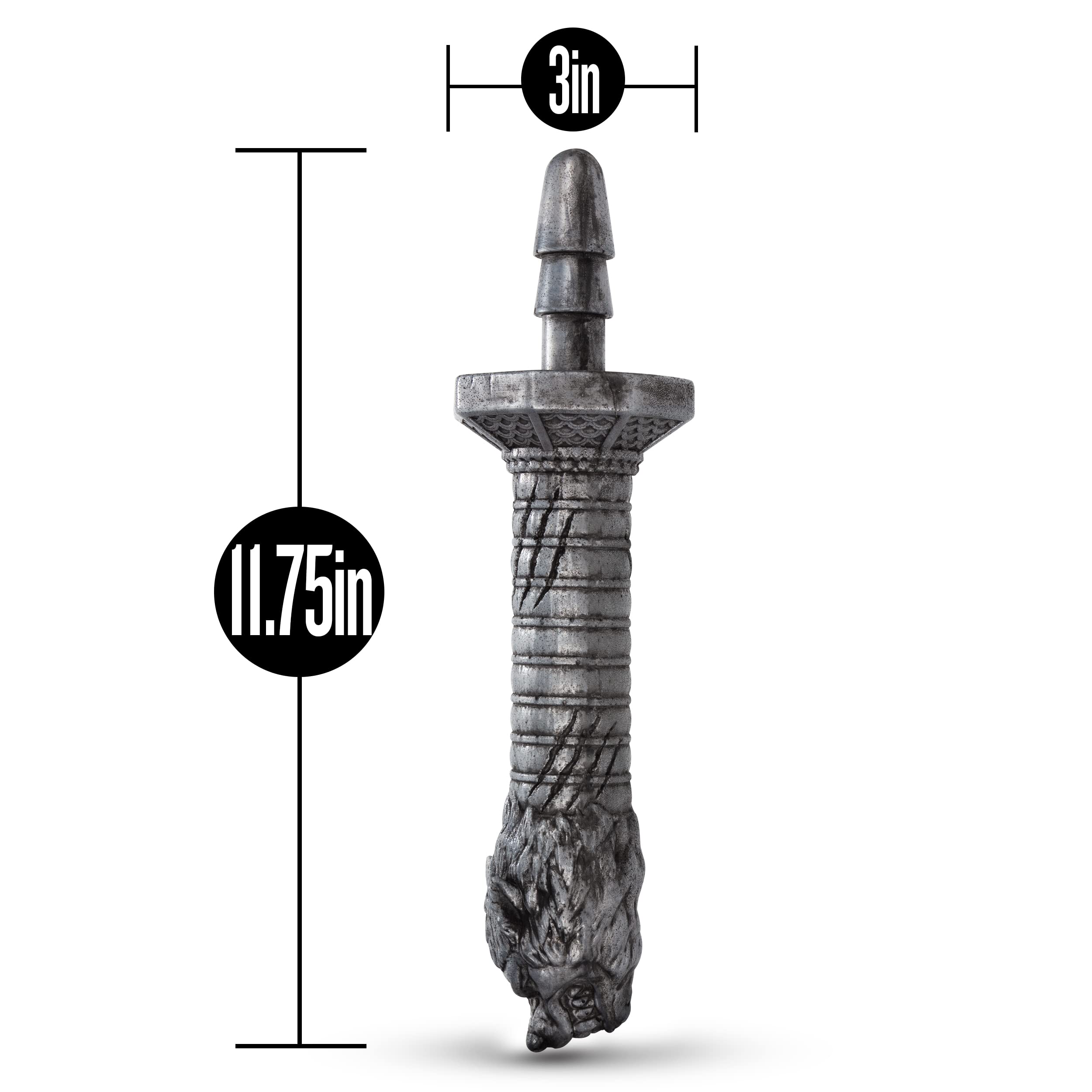 Blush The Realm Rougarou Werewolf Sword Dildo Handle - Compatible with Lock On Dildos & Adult Sex Toys - 11.75