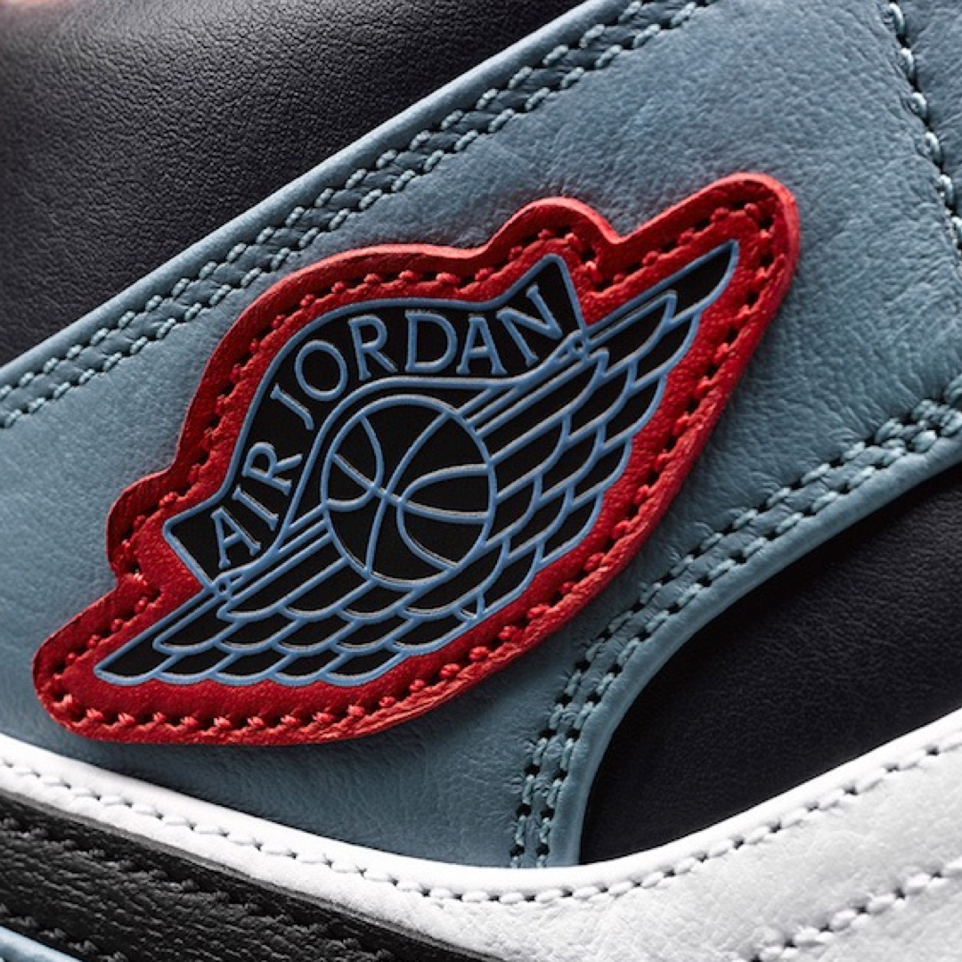 Air Jordan 1 Mid Fearless Facetasm Sneakers - White/Black/Celestial Teal/Dark Obsidian Basketball Shoes for Men | Streetwear Fashion & Casual Wear