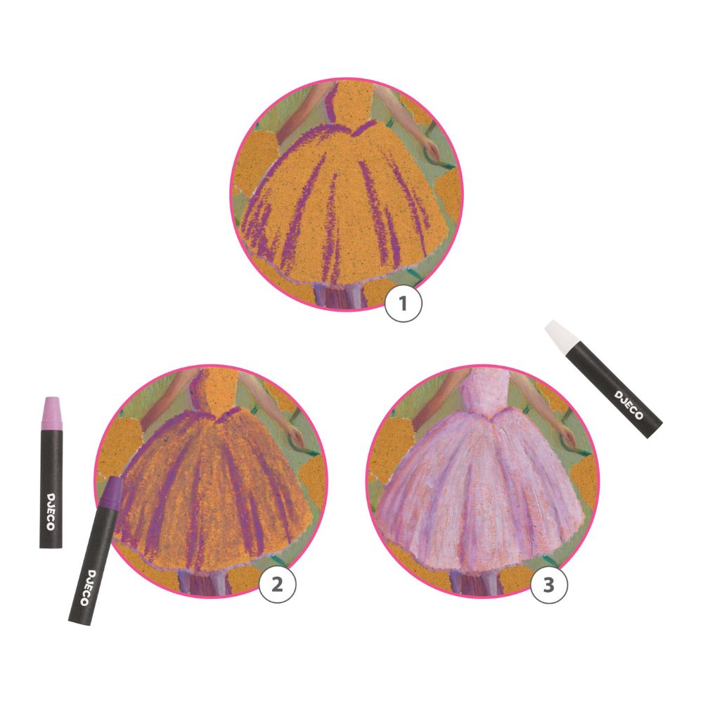 Edgar Degas Inspired Ballerina Oil Pastel Set - Premium Art Supplies for Drawing & Sketching - Perfect for Artists, Students & DIY Craft Projects