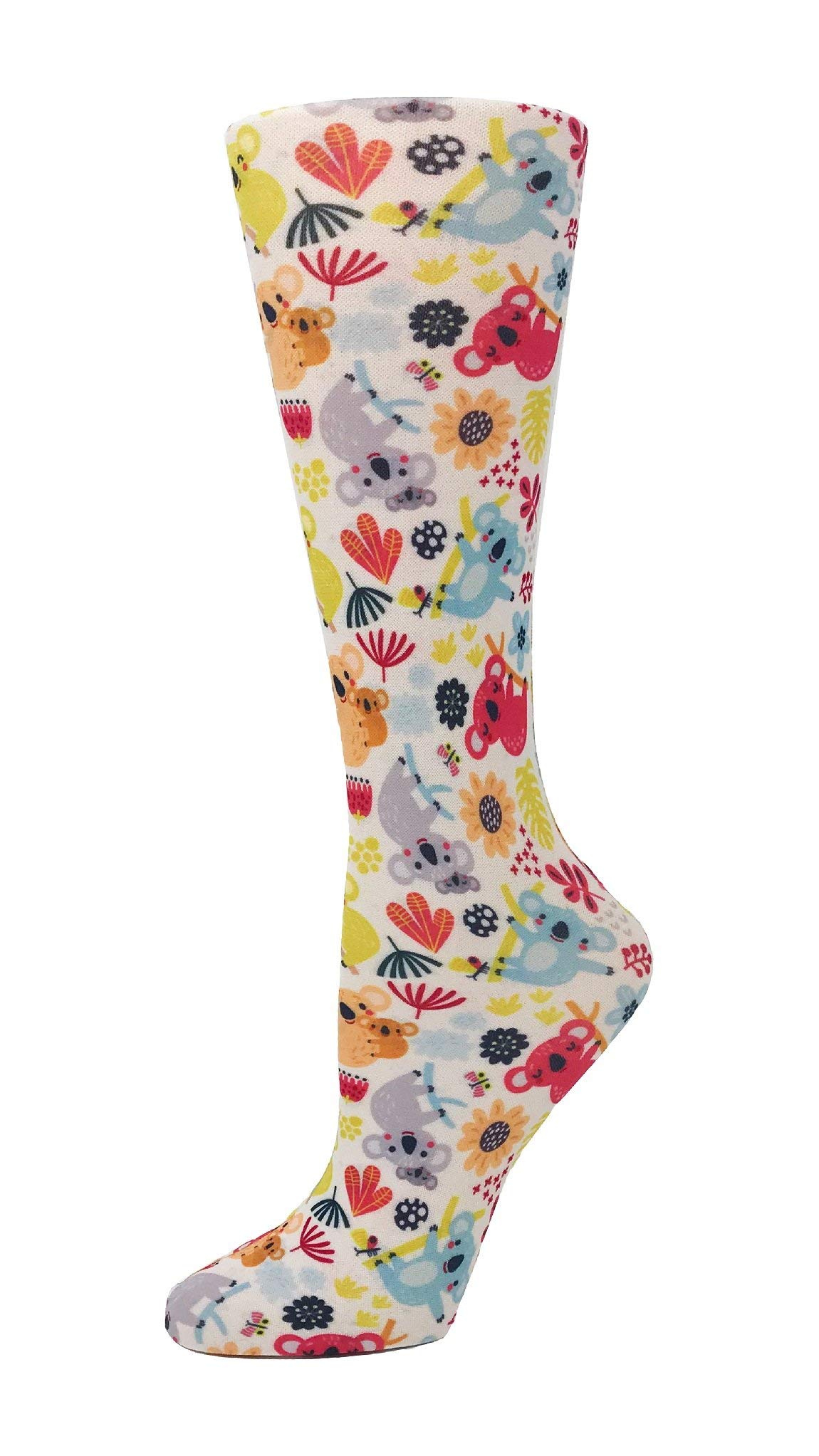 **Kuddly Koalas Compression Socks for Women & Men - 10-18mmHg Wide Calf Support - Perfect for Travel, Running & Recovery**