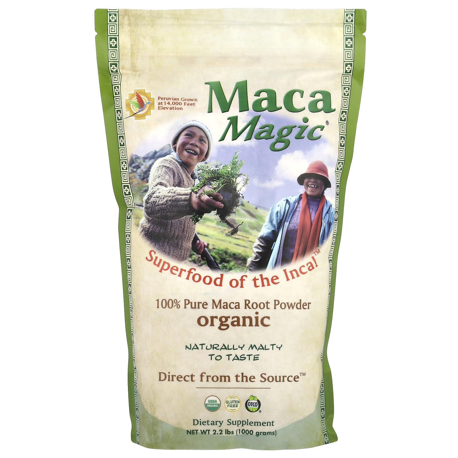 Organic Raw Maca Powder 2.2 lbs (1000g) - Premium Peruvian Superfood for Energy, Hormone Balance & Vitality - Perfect for Smoothies, Baking & Daily Wellness Boost