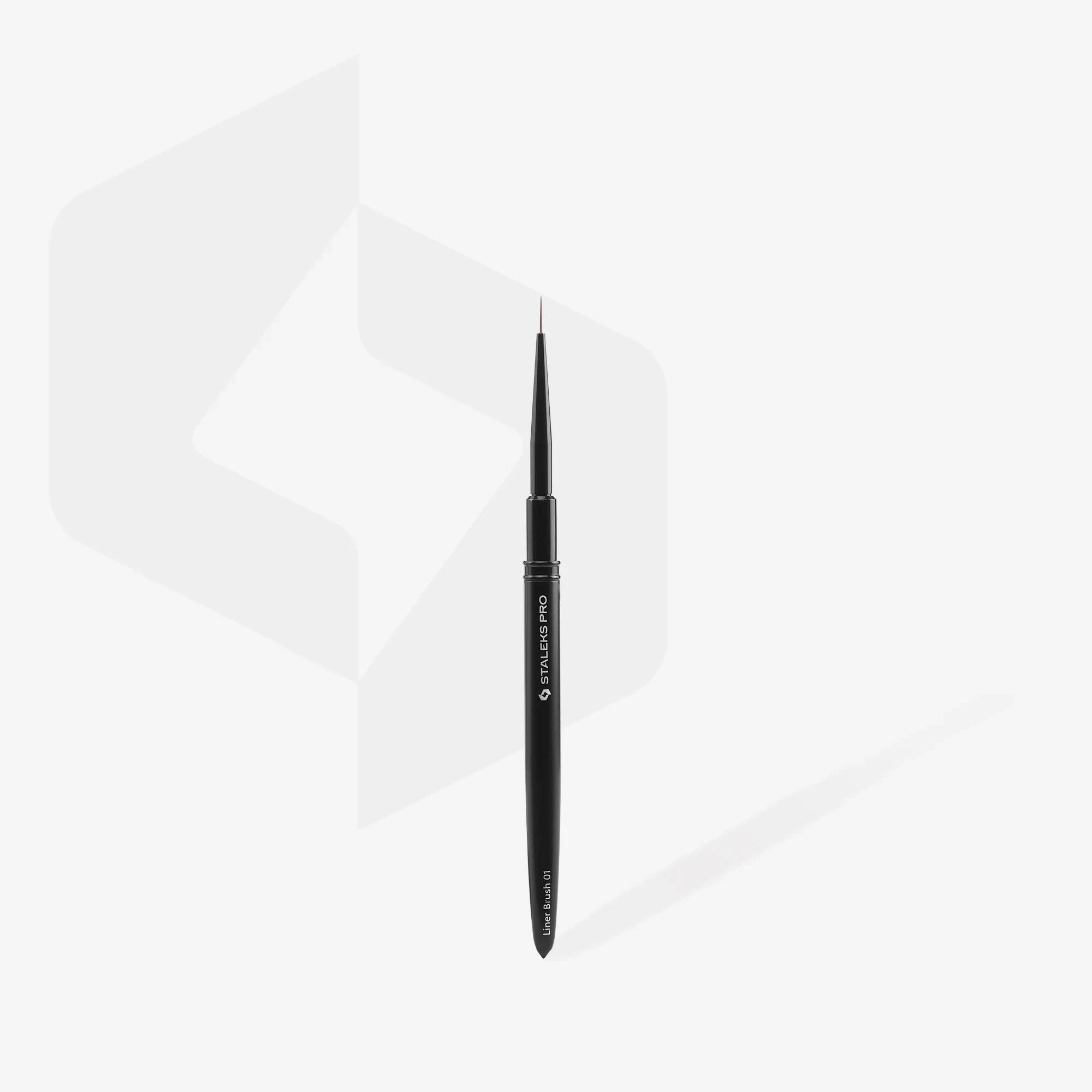 Staleks EXPERT Brush Liner - 1mm Width & 7mm Length - Perfect for Nail Art, Microblading & Fine Detailing