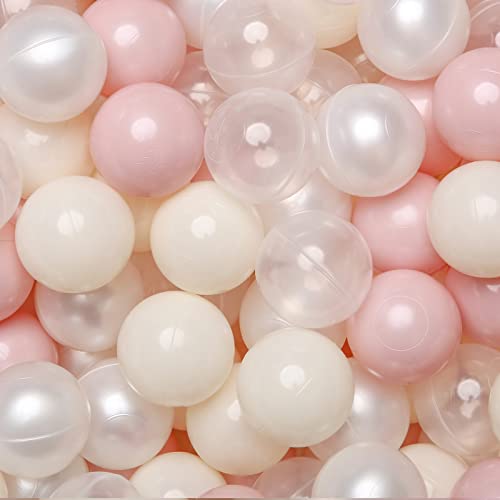 Pink Beige Pearl White
