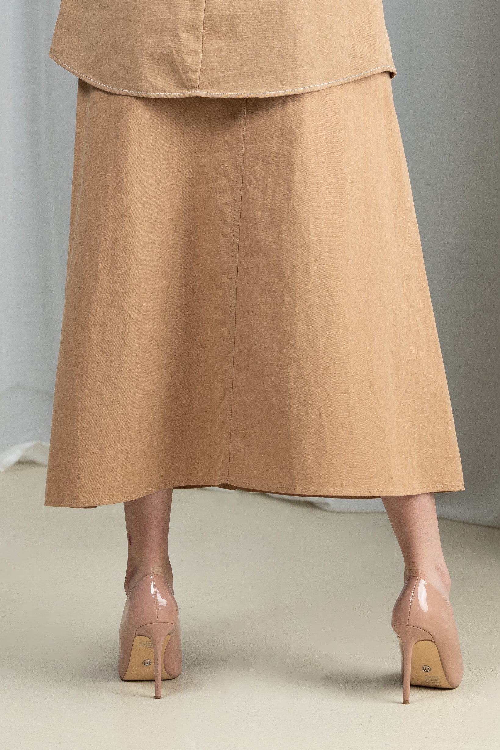 Cora Fray Waist Skirt for Women - High Waist Flowy Skirt with Elastic Band - Perfect for Casual Outfits, Summer Dresses & Boho Style