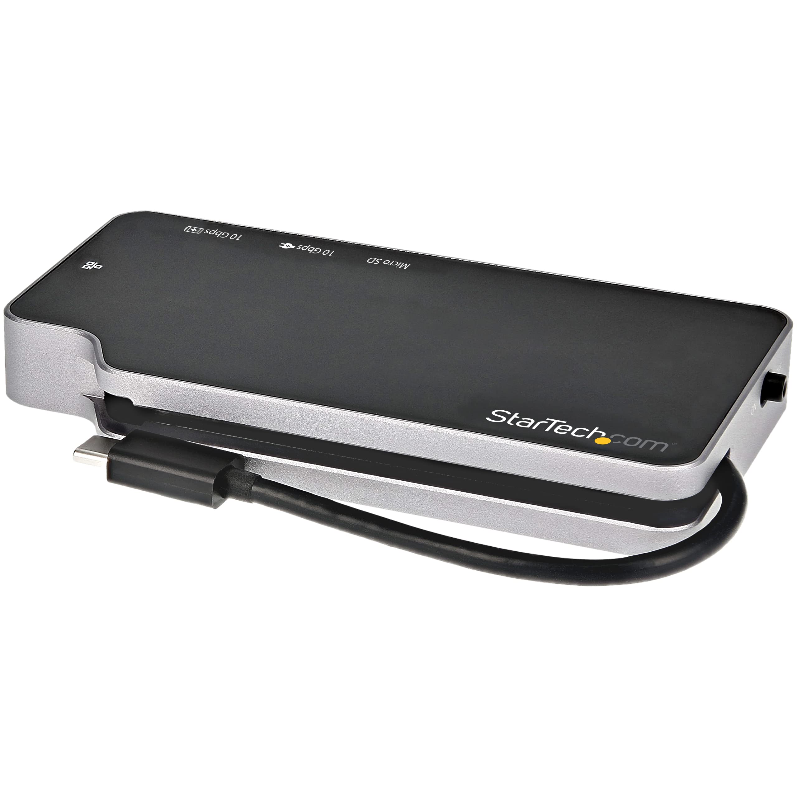 StarTech.com USB C Hub with 4K HDMI/VGA, 100W PD, 2x USB 3.1, Gigabit Ethernet, MicroSD - Portable USB-C Dock for MacBook Pro/Air, Dell XPS, Surface Laptop - Perfect for Home Office, Travel & Presentations